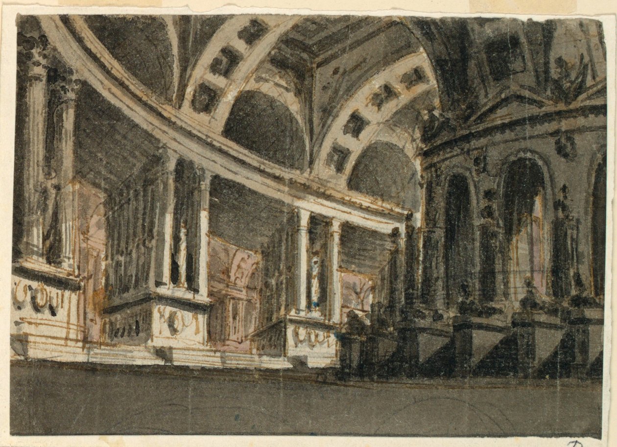 Sahne Tasarımı, Saray İçi by Angelo Toselli