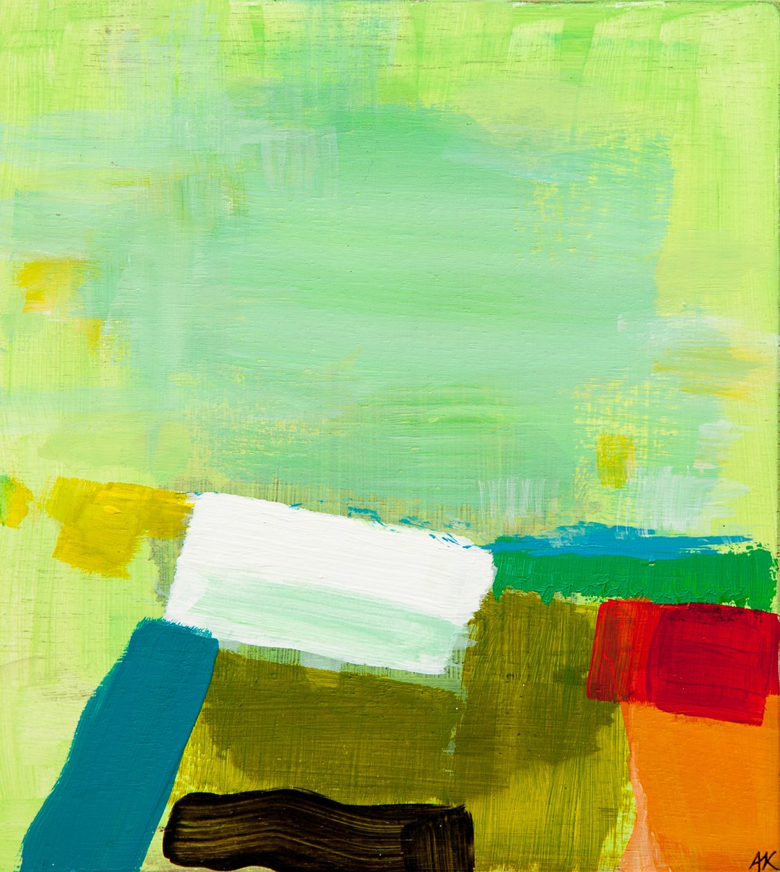 Manzara: Kırmızı ve Kireç, 2012 by Angie Kenber