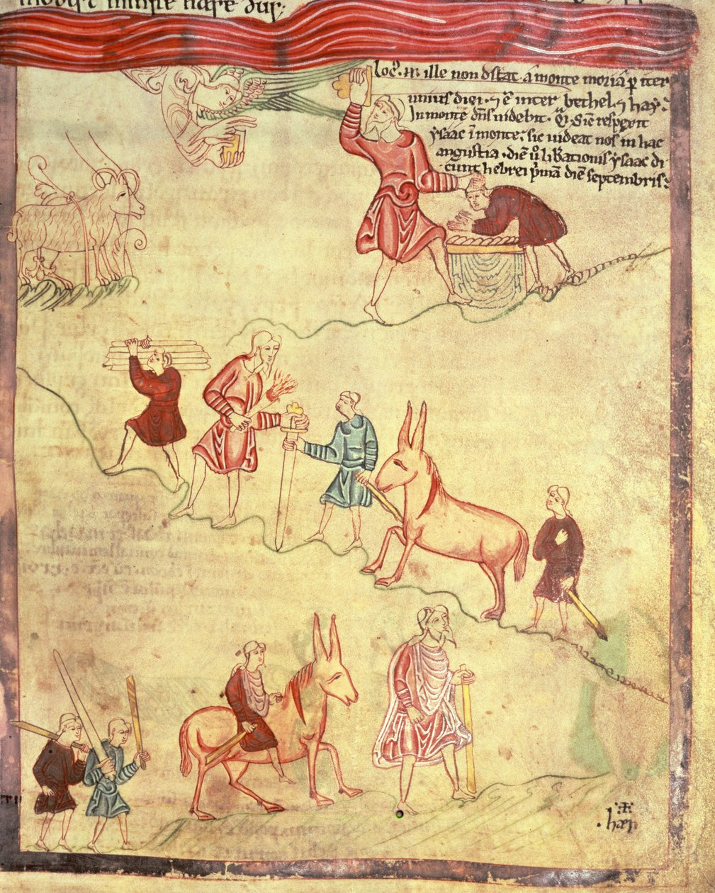 Cott Claud B IV f.38 Abraham ve İshak