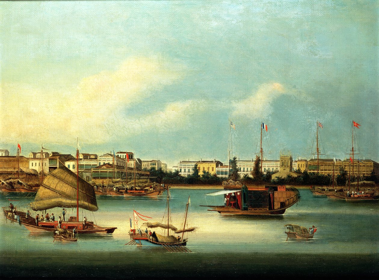Pagoda, Whampoa Adası (kağıt üzerinde gövde rengi) by Anglo Chinese School
