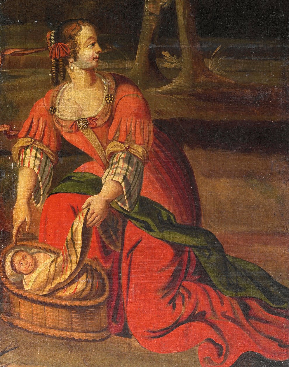 Dört katlı çift taraflı ekran, c.1700 by Anglo Flemish School