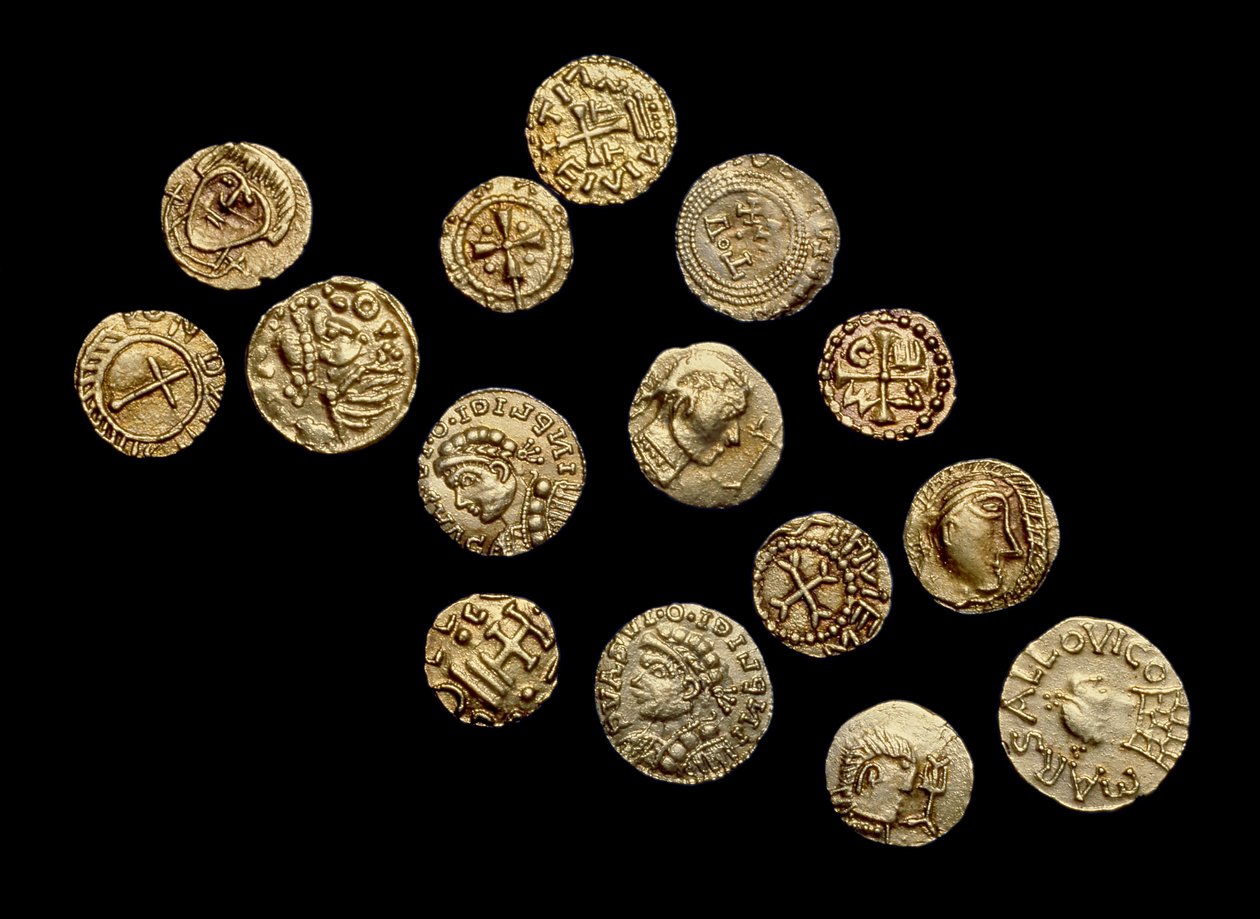 Crondall, Hampshire'dan yerel olmayan Anglo-Sakson Para Definesi, Crondall Definesini tamamlayın (altın) by Anglo Saxon