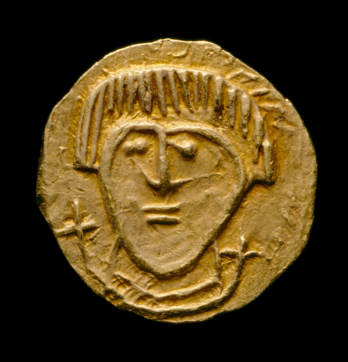 Crondall madeni para numarası 59, Crondall Definesinden Anglo-Sakson Parası, Crondall, Hampshire (altın) by Anglo Saxon
