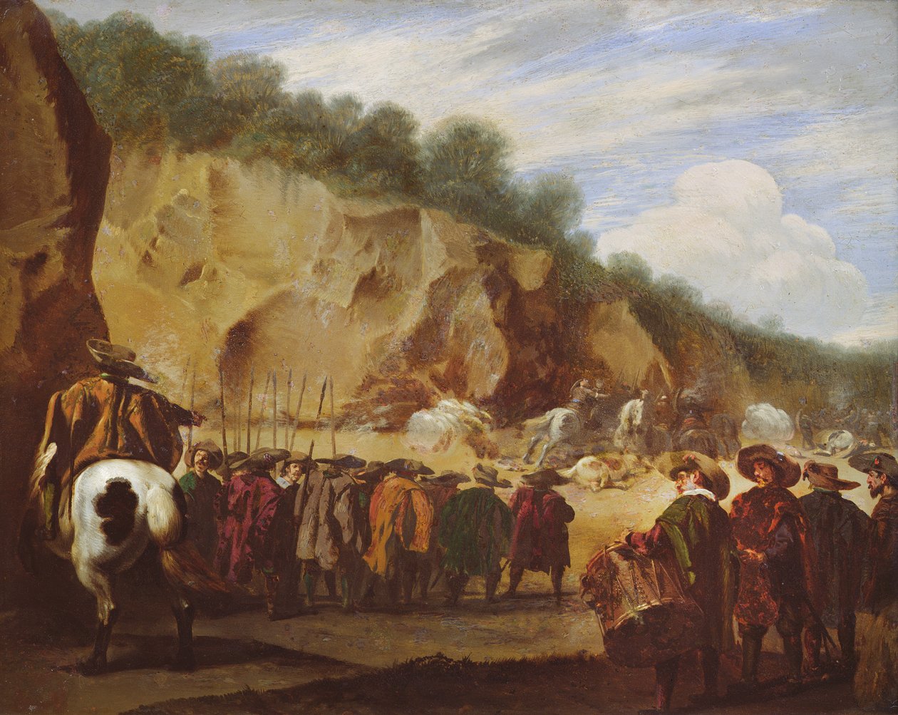 The Ambush, c. 1646-56  by Aniello Falcone