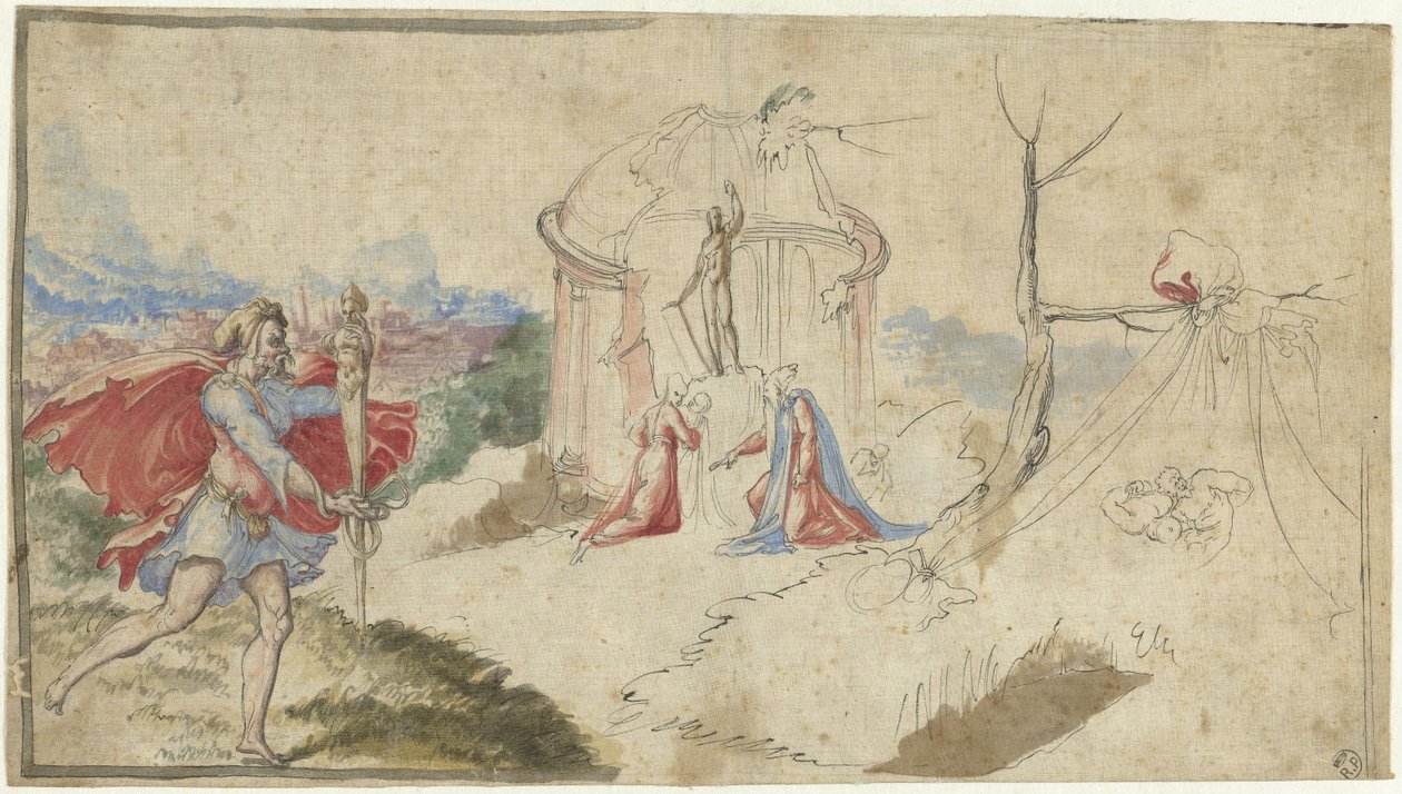 Mitolojik sahne (Aeneas Truva