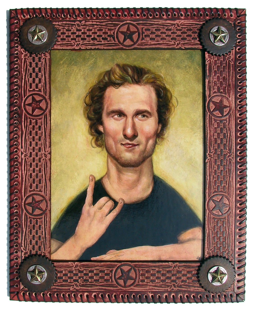 Matthew McConaughey, 2010 (illüstrasyon panosu üzerine akrilik) by Anita Kunz