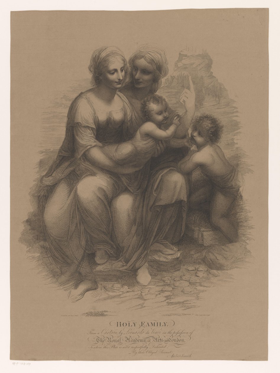 Vaftizci Yahya ve Elisabeth ile Kutsal Aile Kutsal Aile (nesnedeki başlık) by Anker Smith
