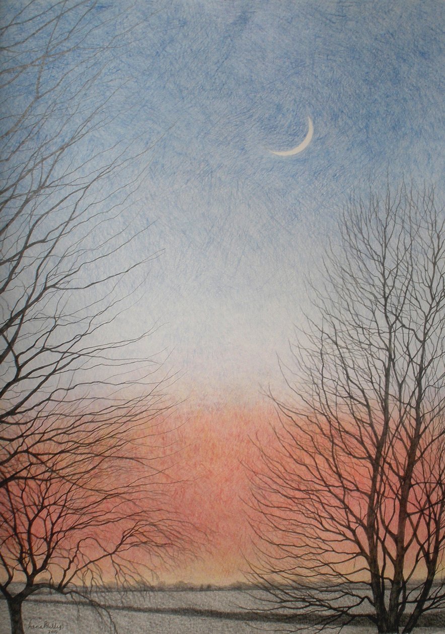 Erken Akşam, 2010 (kağıt üzerine renkli kalem) by Anna Phillips