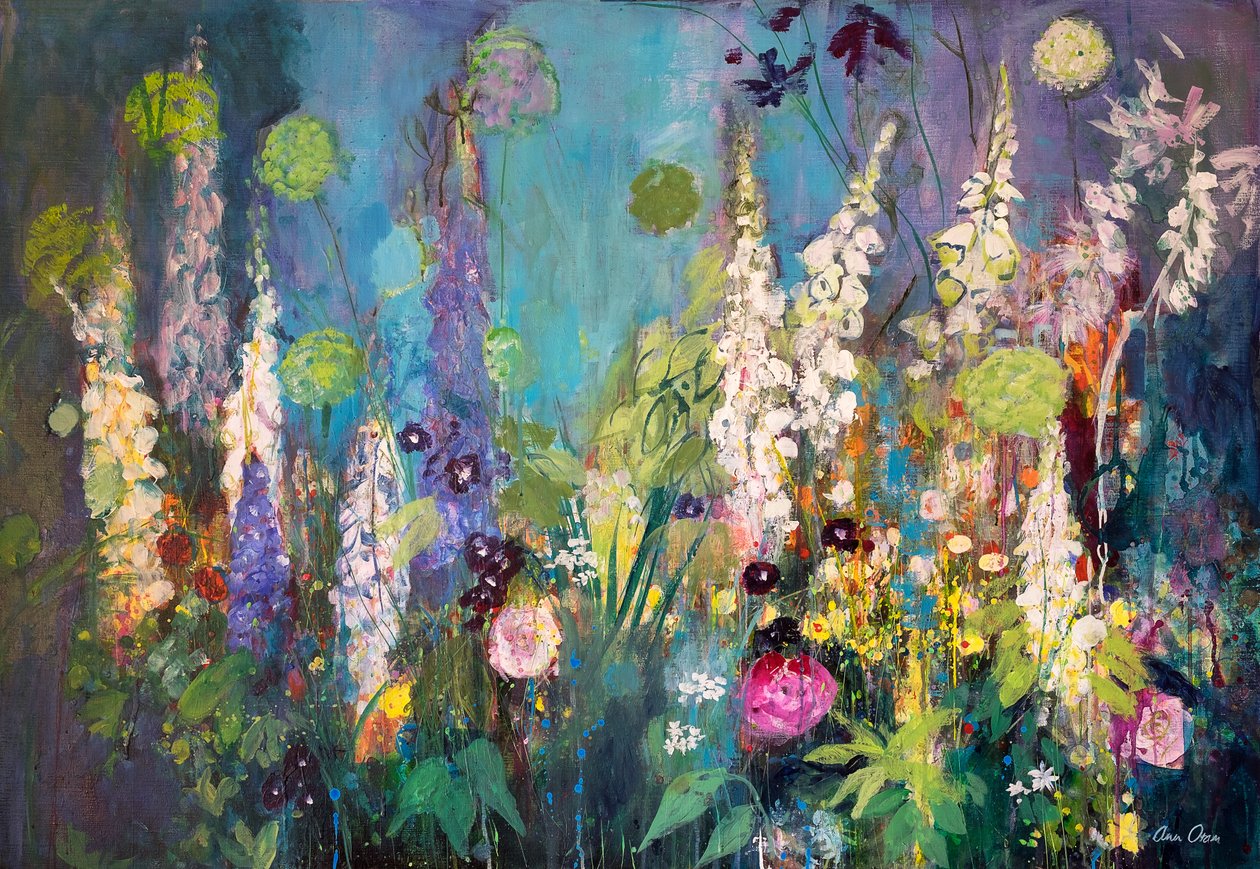 Darkening Garden, Chelsea, 2019 (Akrilik) by Ann Oram