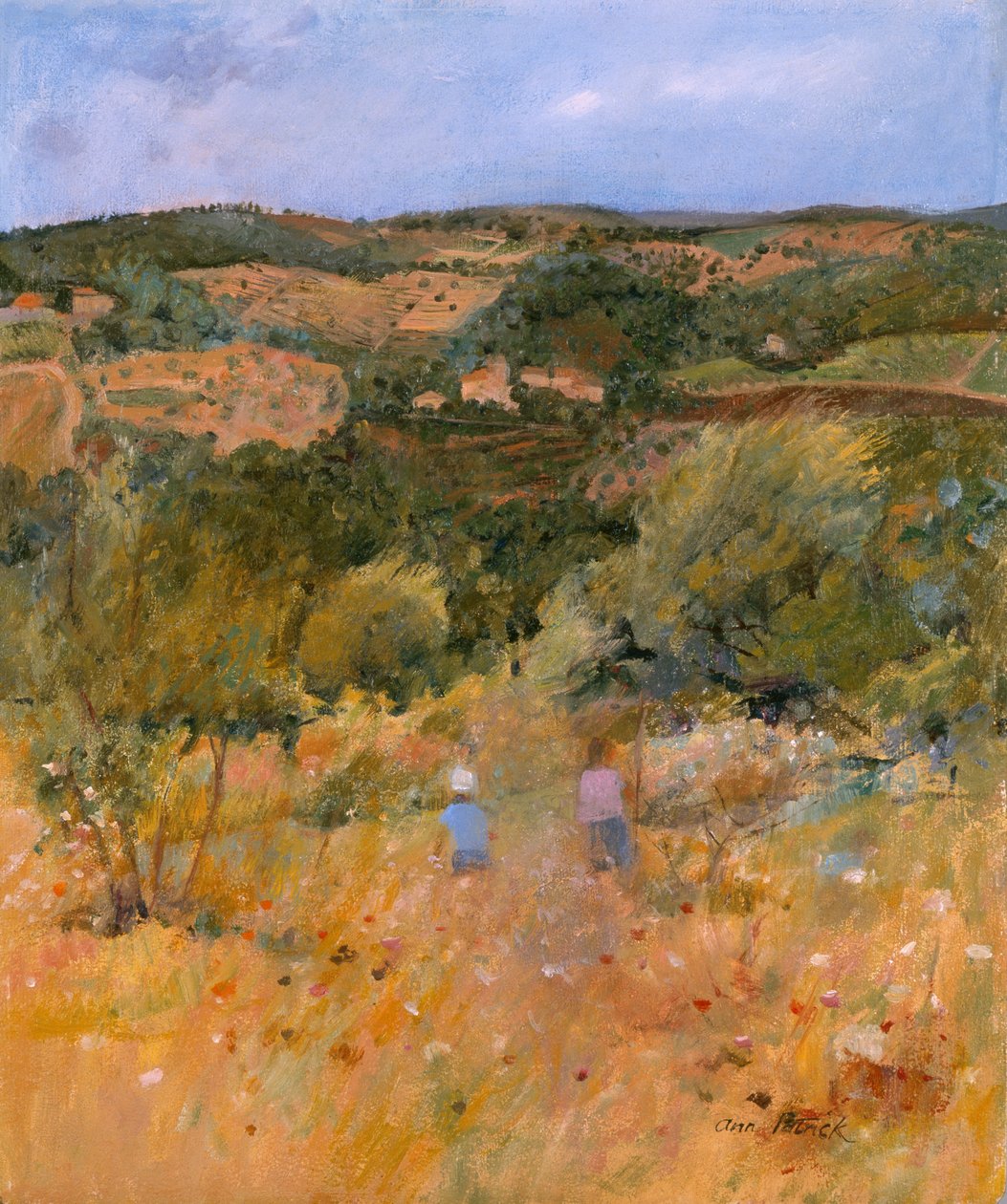 Siena yakınlarındaki manzara, 1994 by Ann Patrick