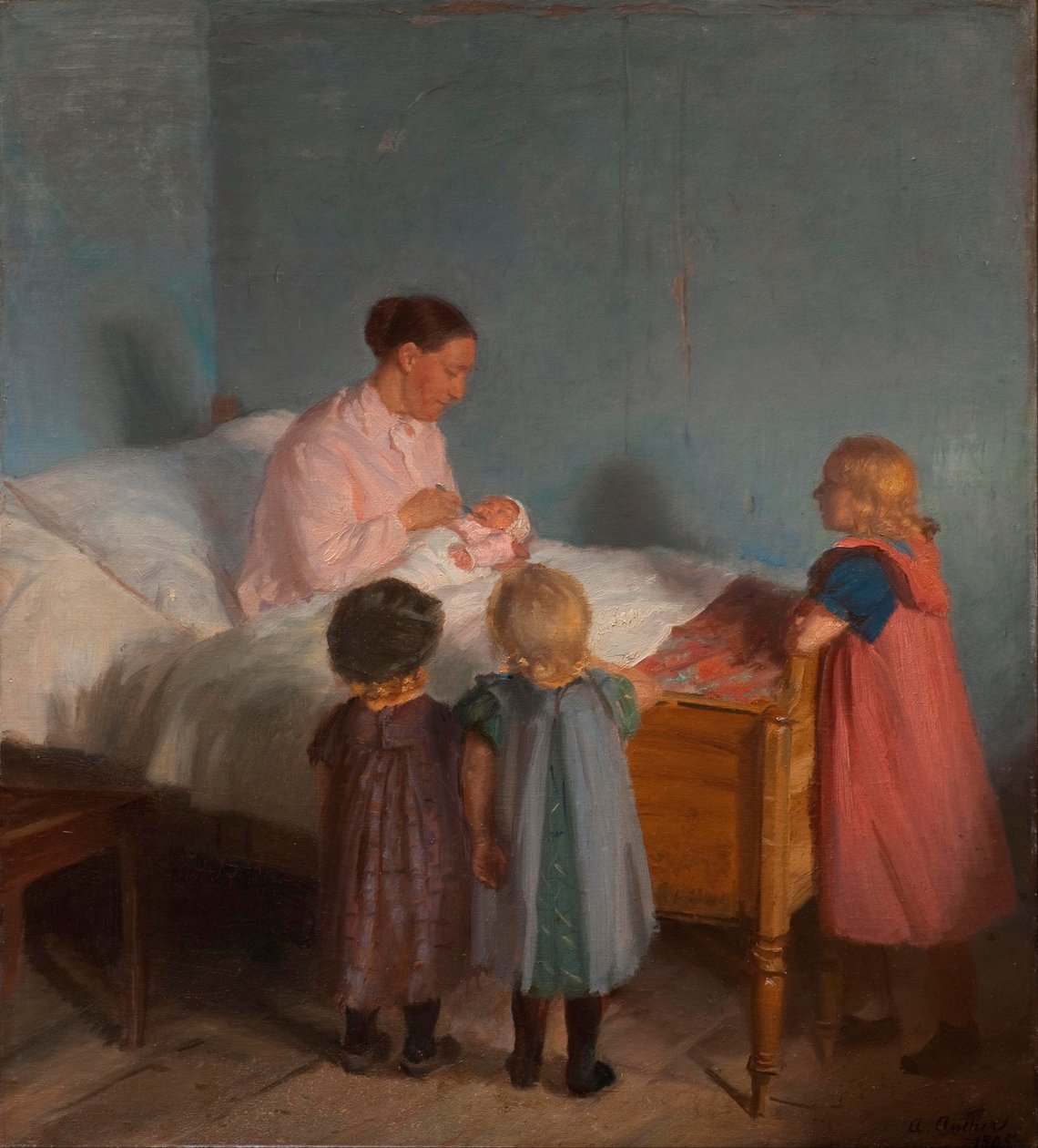 Küçük erkek kardeş by Anna Ancher