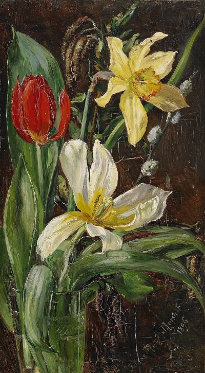 Çiçeklerle Natürmort by Anna Munthe Norstedt