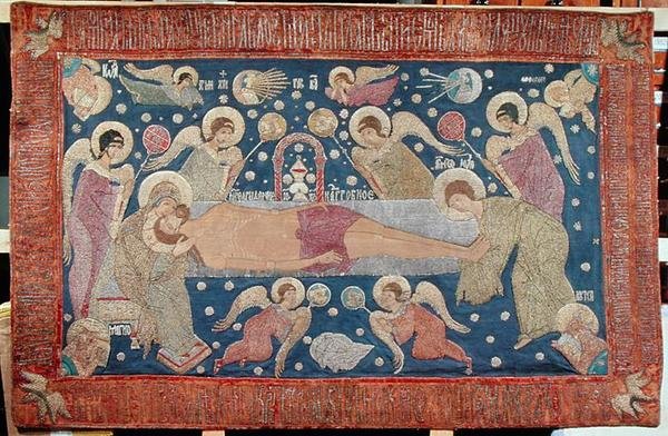 Entombment, 1539 (nakış) by Anna Tushina