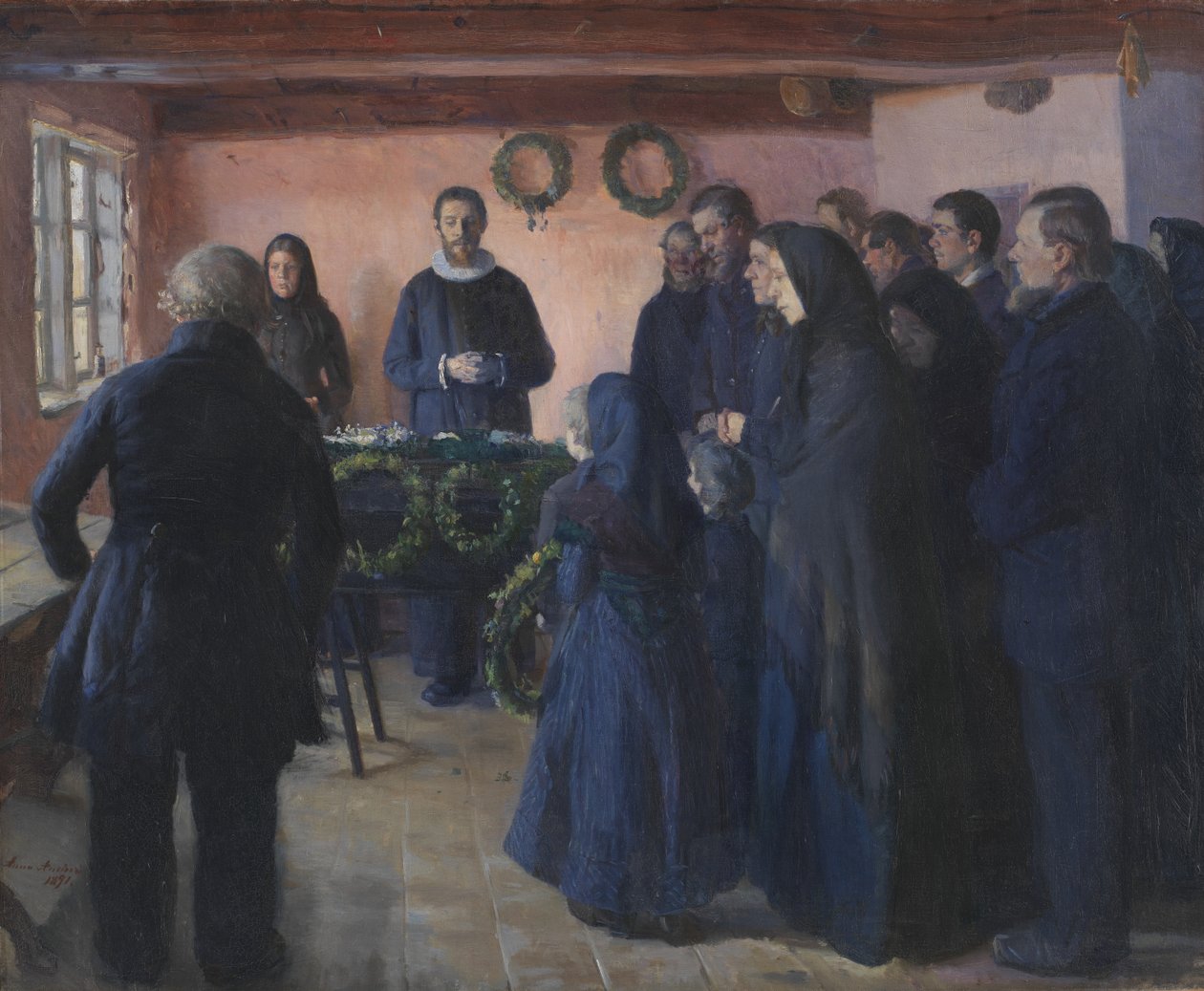 Bir cenaze by Anna Ancher