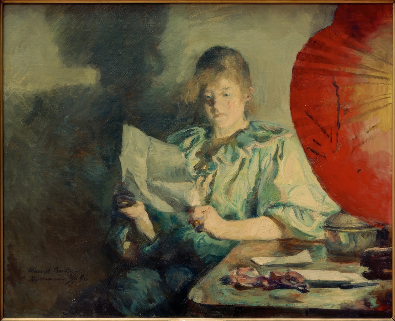 Akşam, iç by Anna Ancher