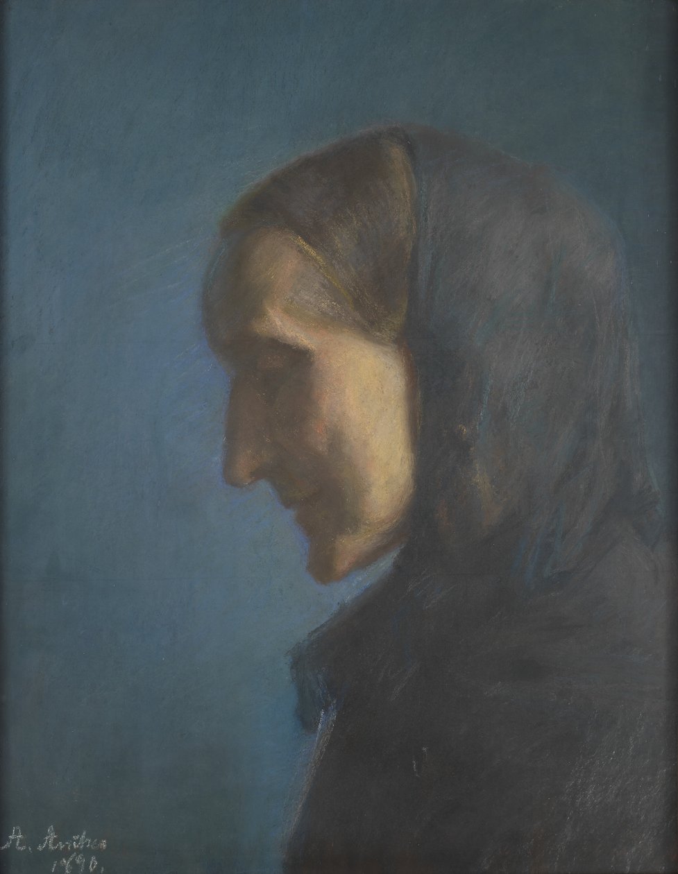 Ane Hedvig Brondum, Sanatçının Annesi by Anna Ancher