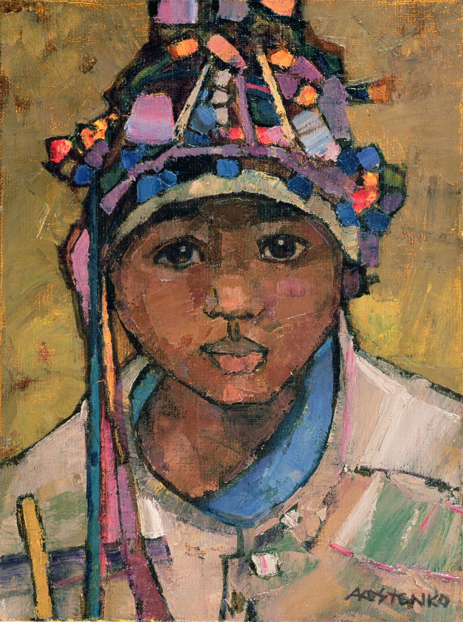 Bir çocuğun portresi by Anna Contemporary Artist Kostenko