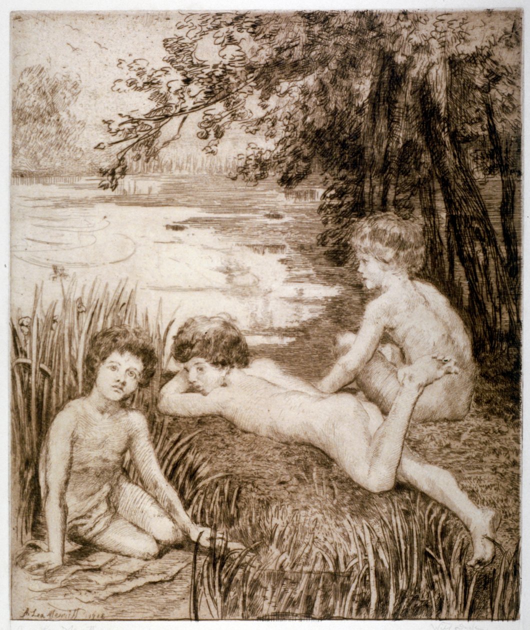 "Yaban Ördeği", 1913. by Anna Lea Merritt