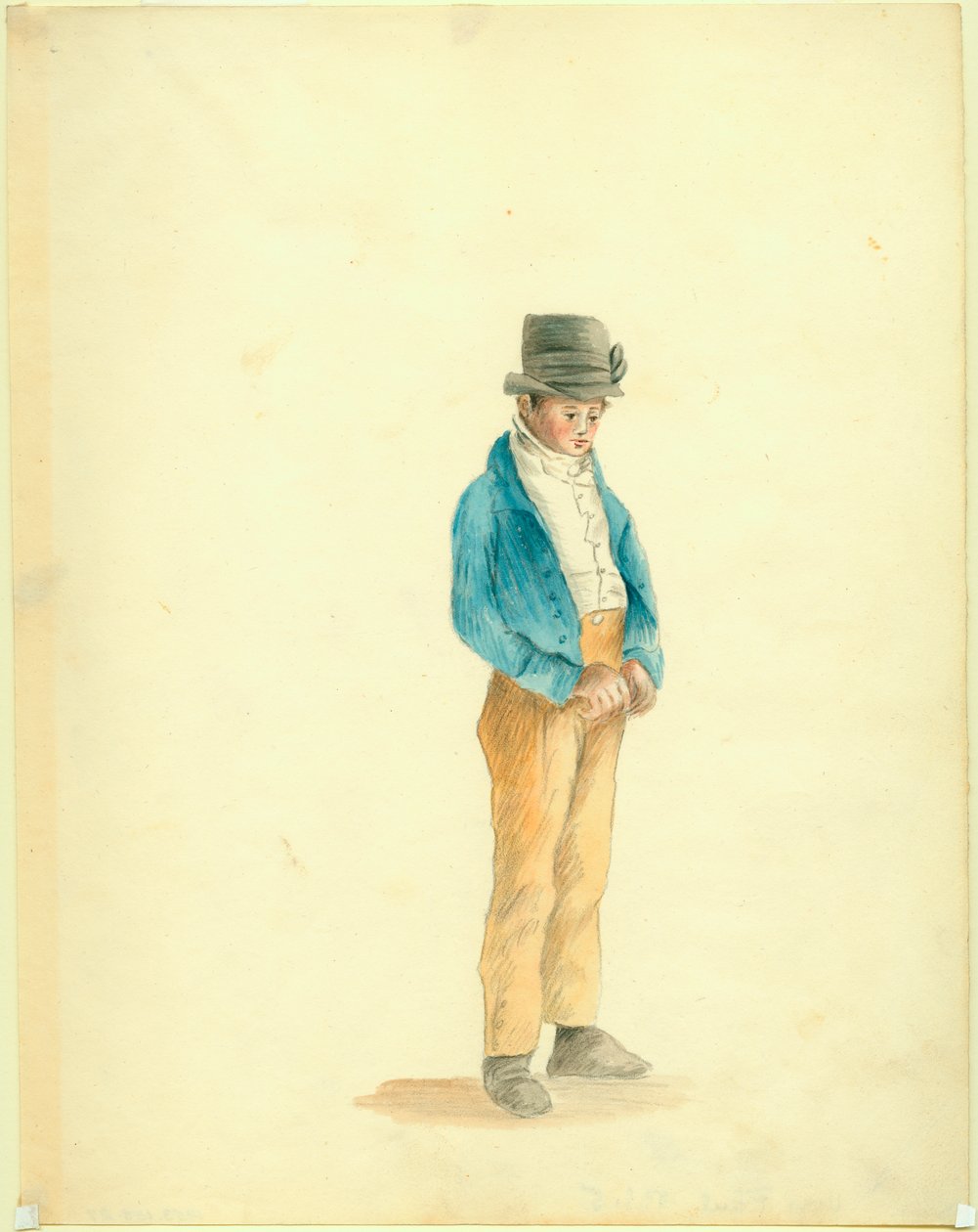 Anna Maria Von Phul tarafından Kunduz Şapkalı Çocuk Tablosu by Anna Maria von Phul