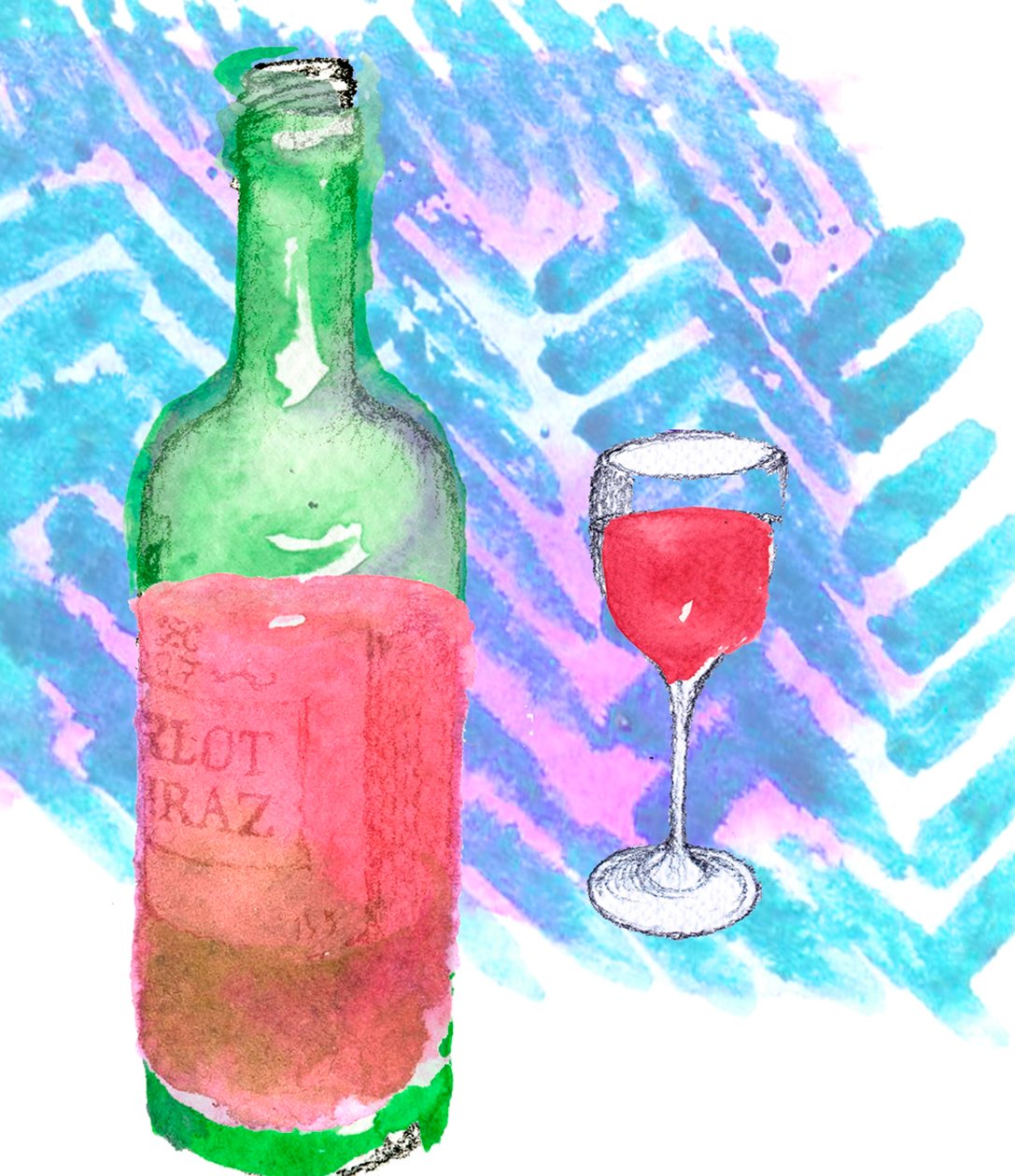 Kırmızı şarap by Anna Platts