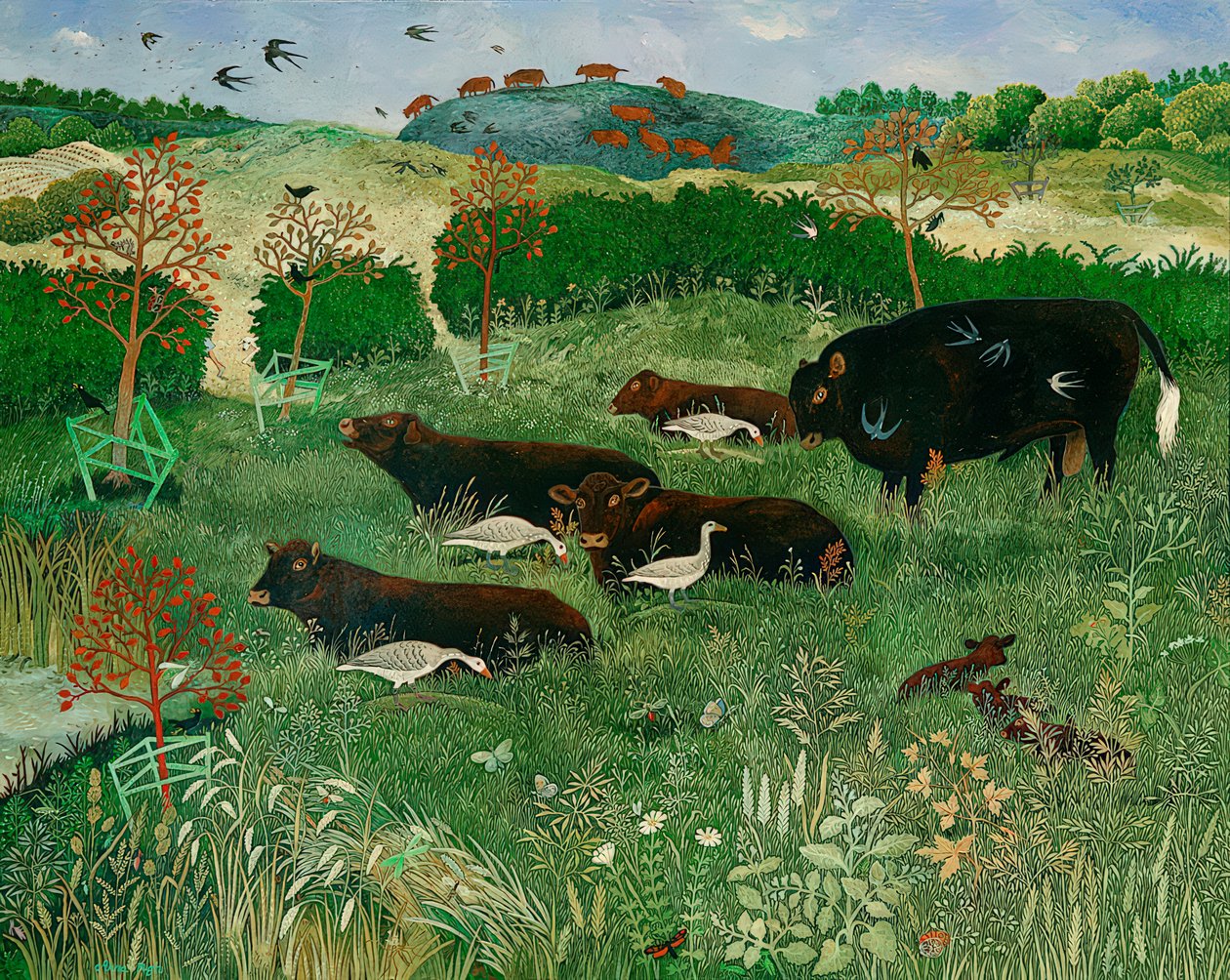 Böcekler Pilates Yapıyor, 2011 (akrilik) by Anna Pugh