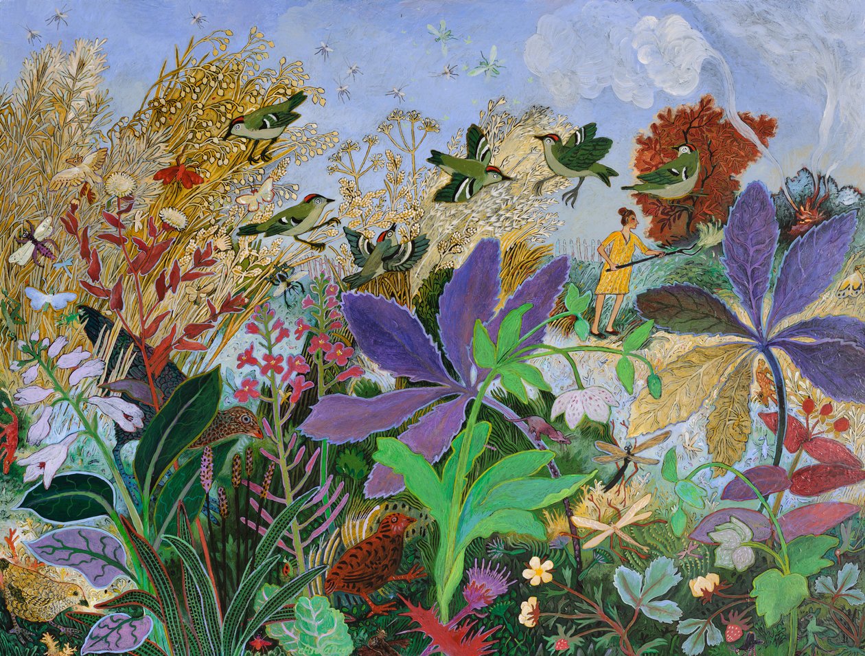 Burning Off, 2014 (akrilik) by Anna Pugh