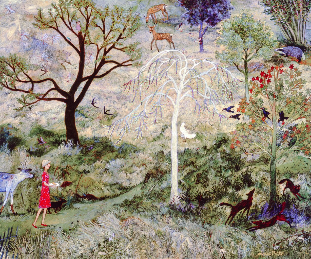 Carrying home the Butter, 2008 (akrilik) by Anna Pugh