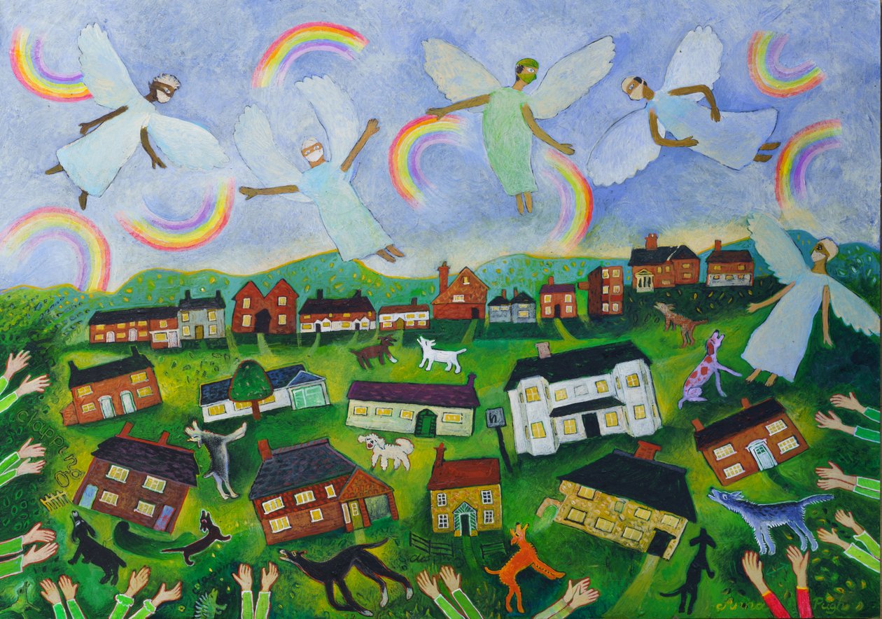 Melekler için alkış, 2021 (resim) by Anna Pugh