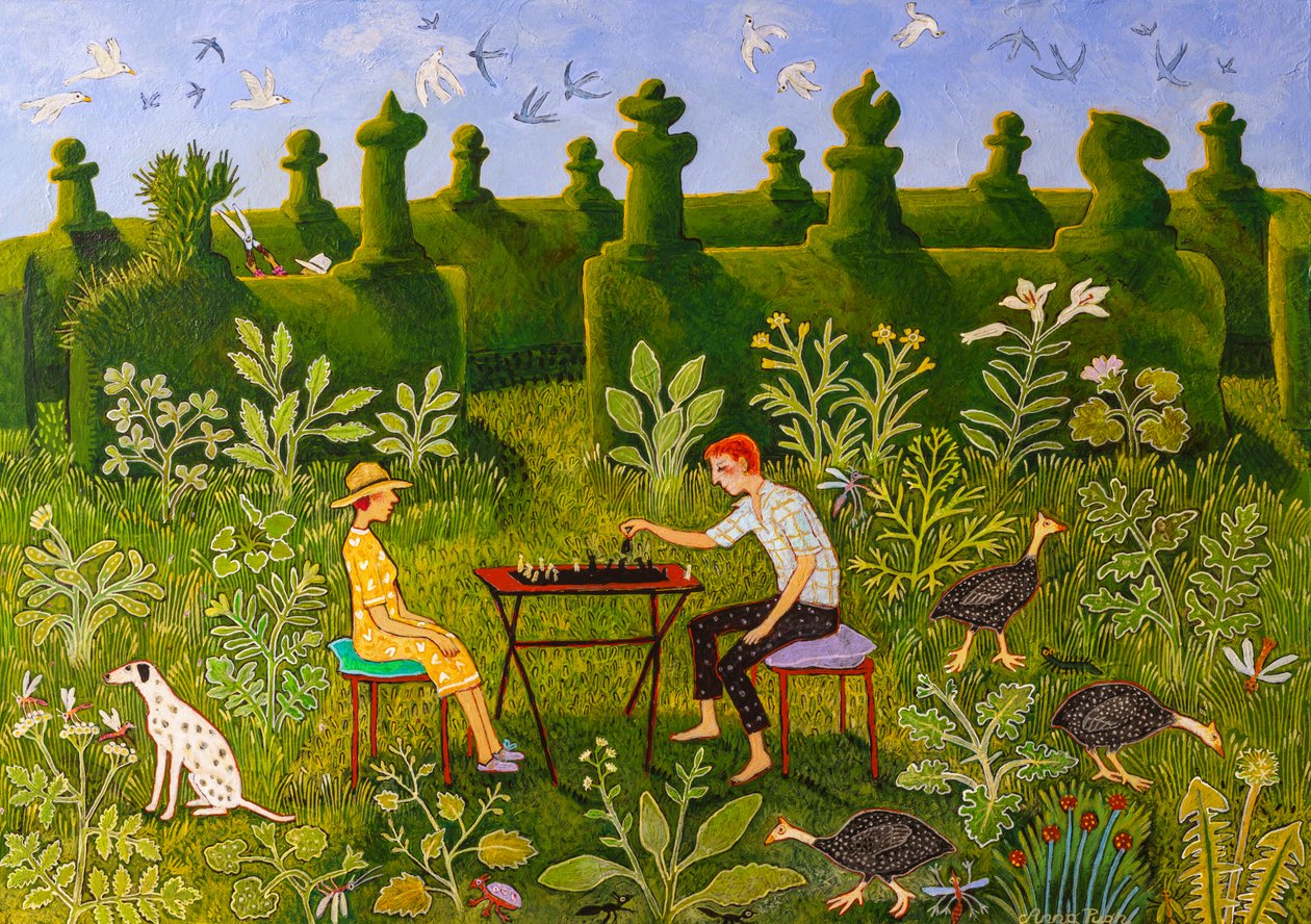 Kararlar Kararlar, 2020 (akrilik) by Anna Pugh