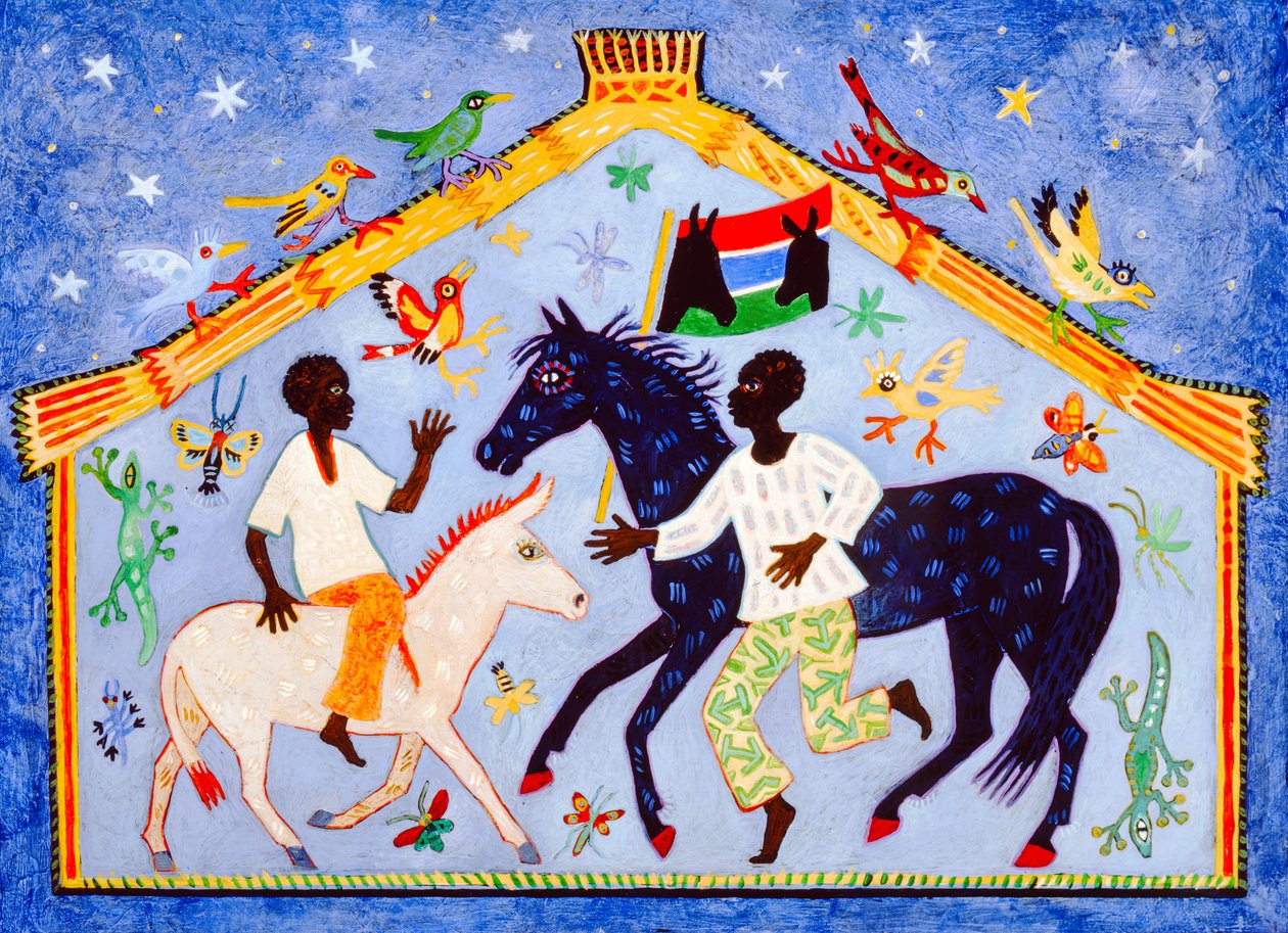Gambiya, 2004 (akrilik) by Anna Pugh