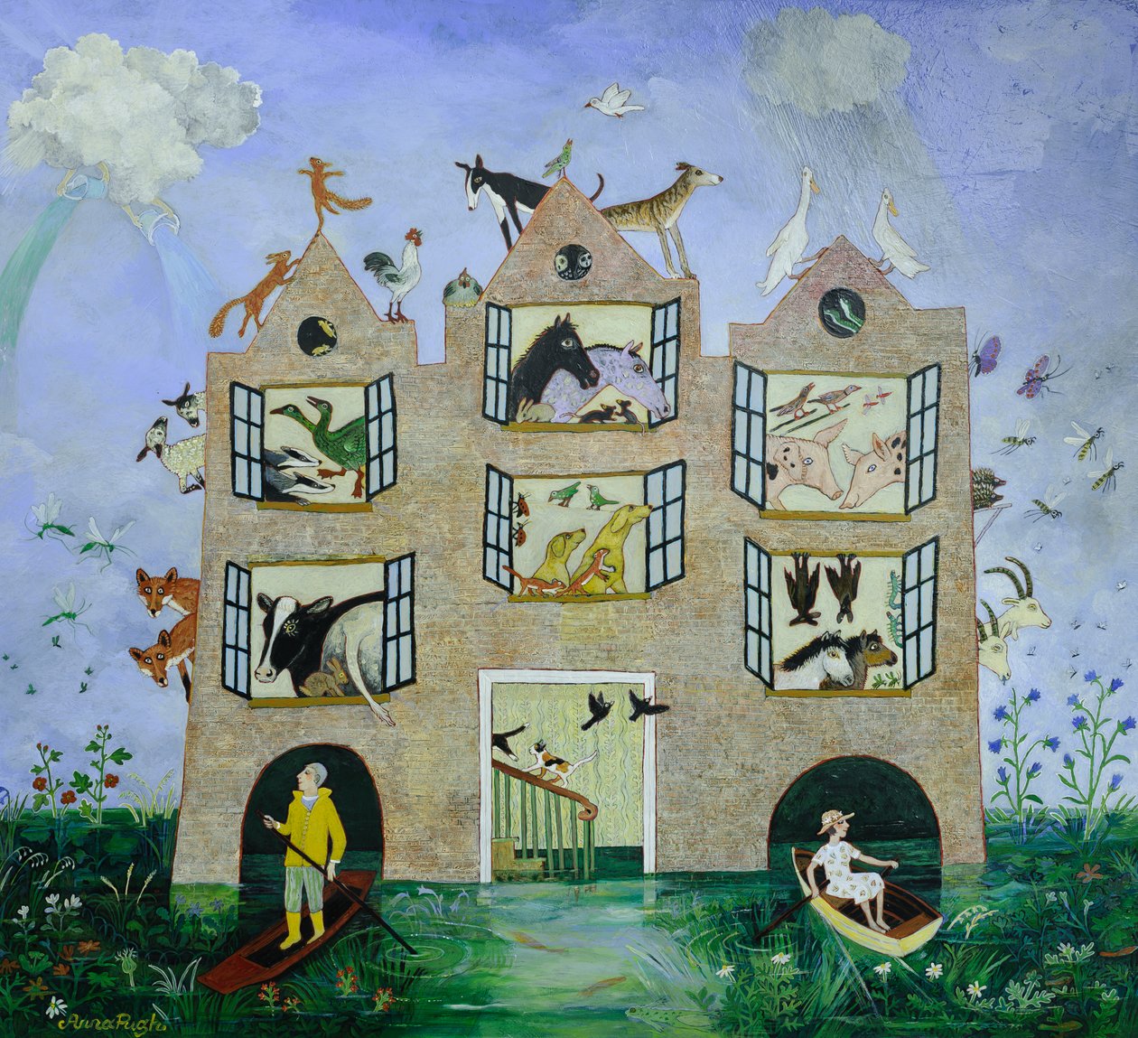 Hosepipe Ban, 2013 (akrilik) by Anna Pugh