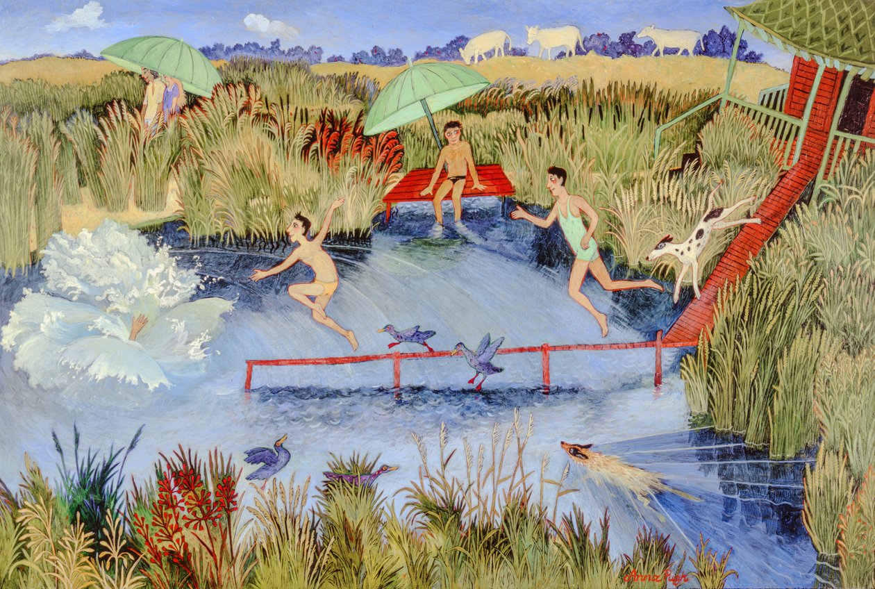 Sıcak Gün, 2009 (akrilik) by Anna Pugh