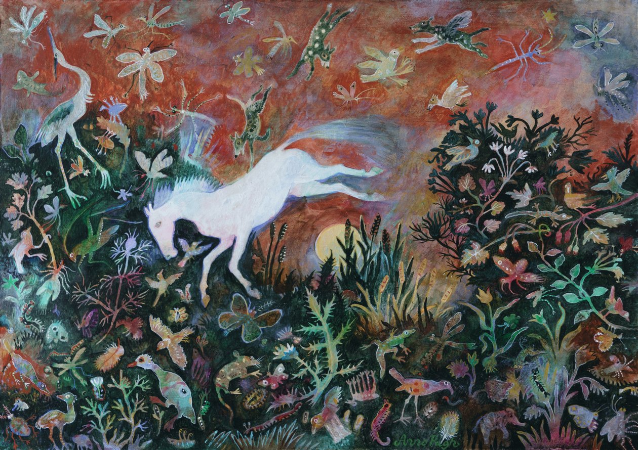 Ay Atlayışı, 2018 (akrilik) by Anna Pugh