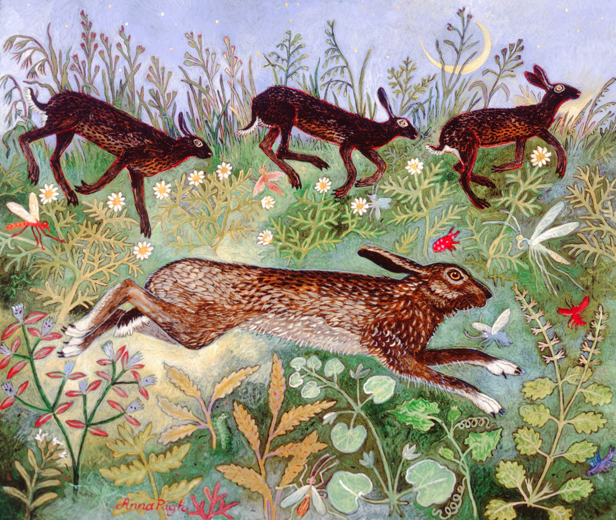 Ay Koşusu, 2010 (akrilik) by Anna Pugh