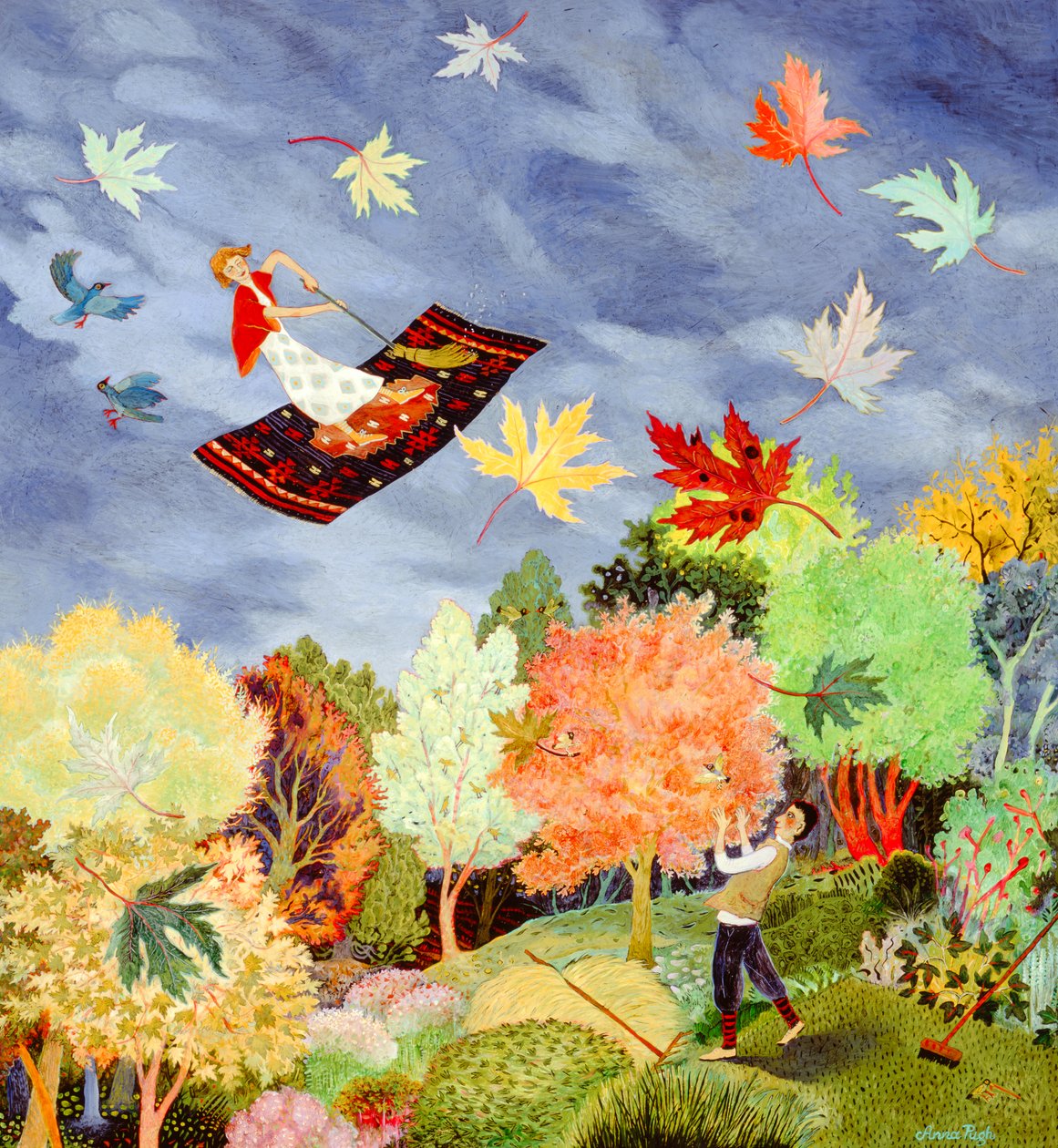 Off You Go, 2008 (akrilik) by Anna Pugh