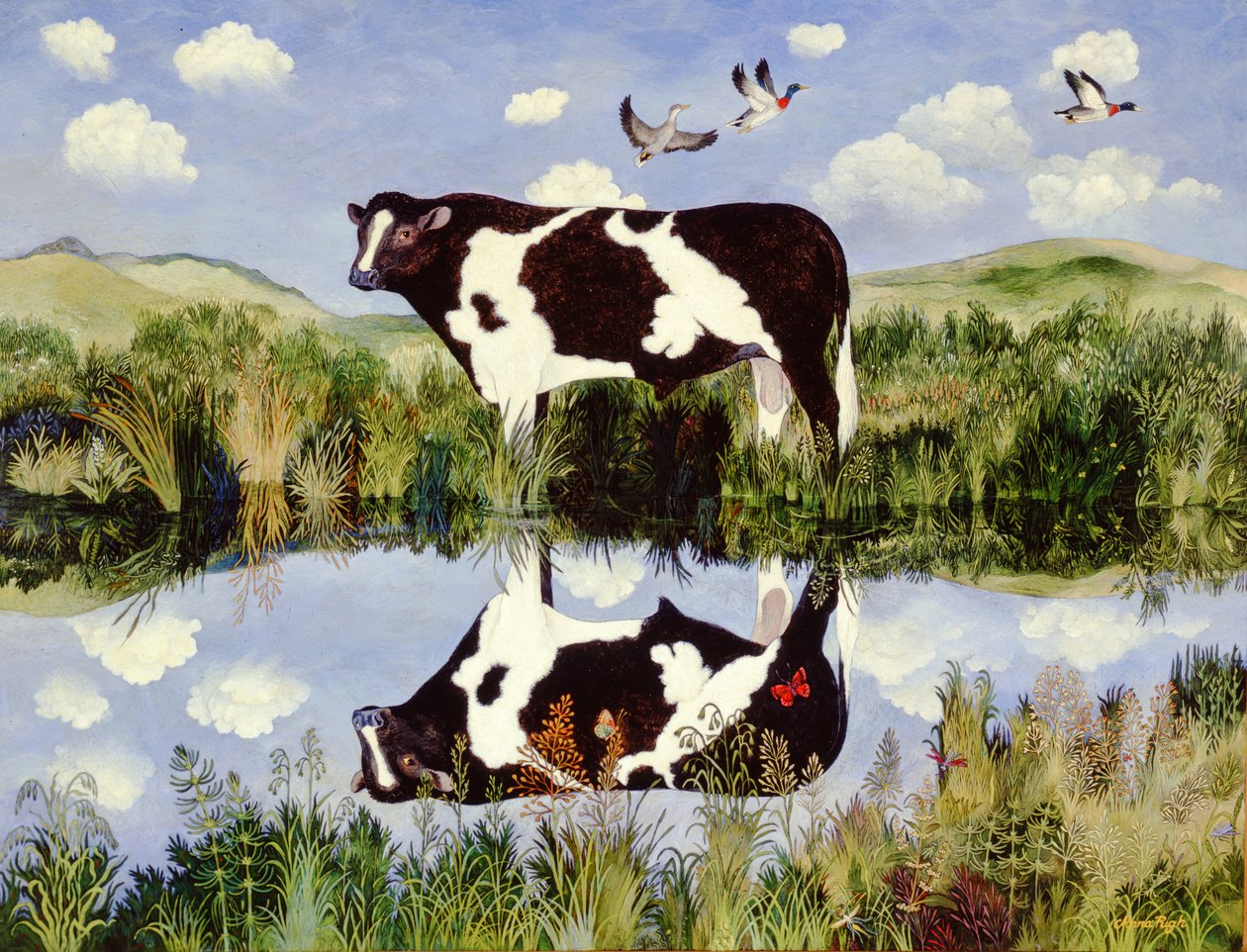 Kenarda, 2002 (akrilik) by Anna Pugh