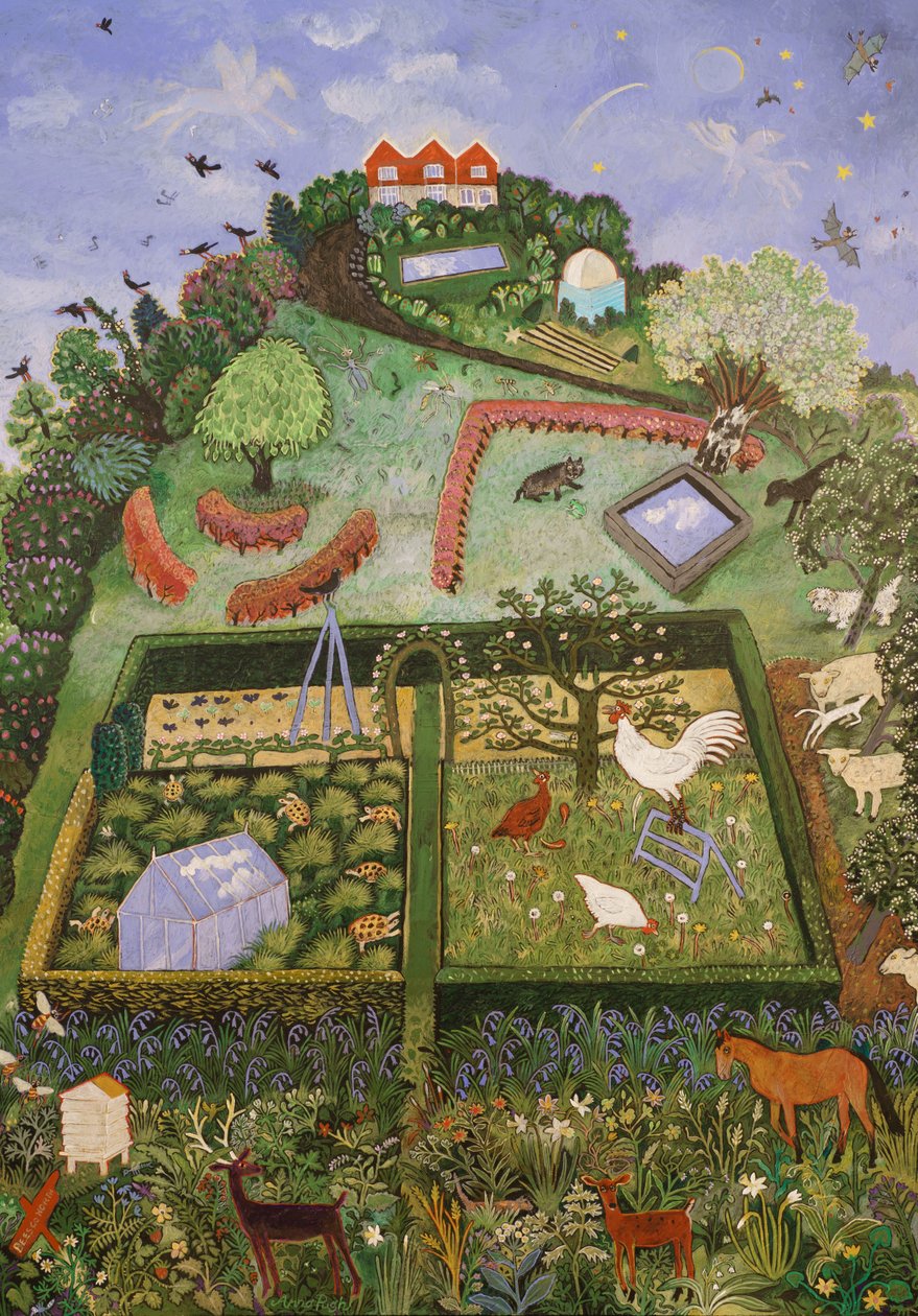 Dışarıda, 2019 (akrilik) by Anna Pugh