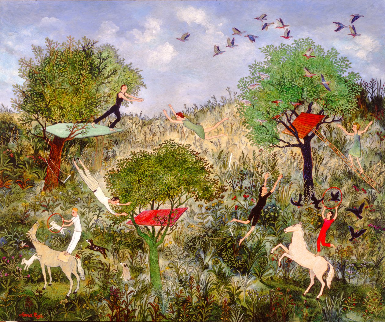 Pratik yapmak mükemmelleştirir, 2010 (akrilik) by Anna Pugh