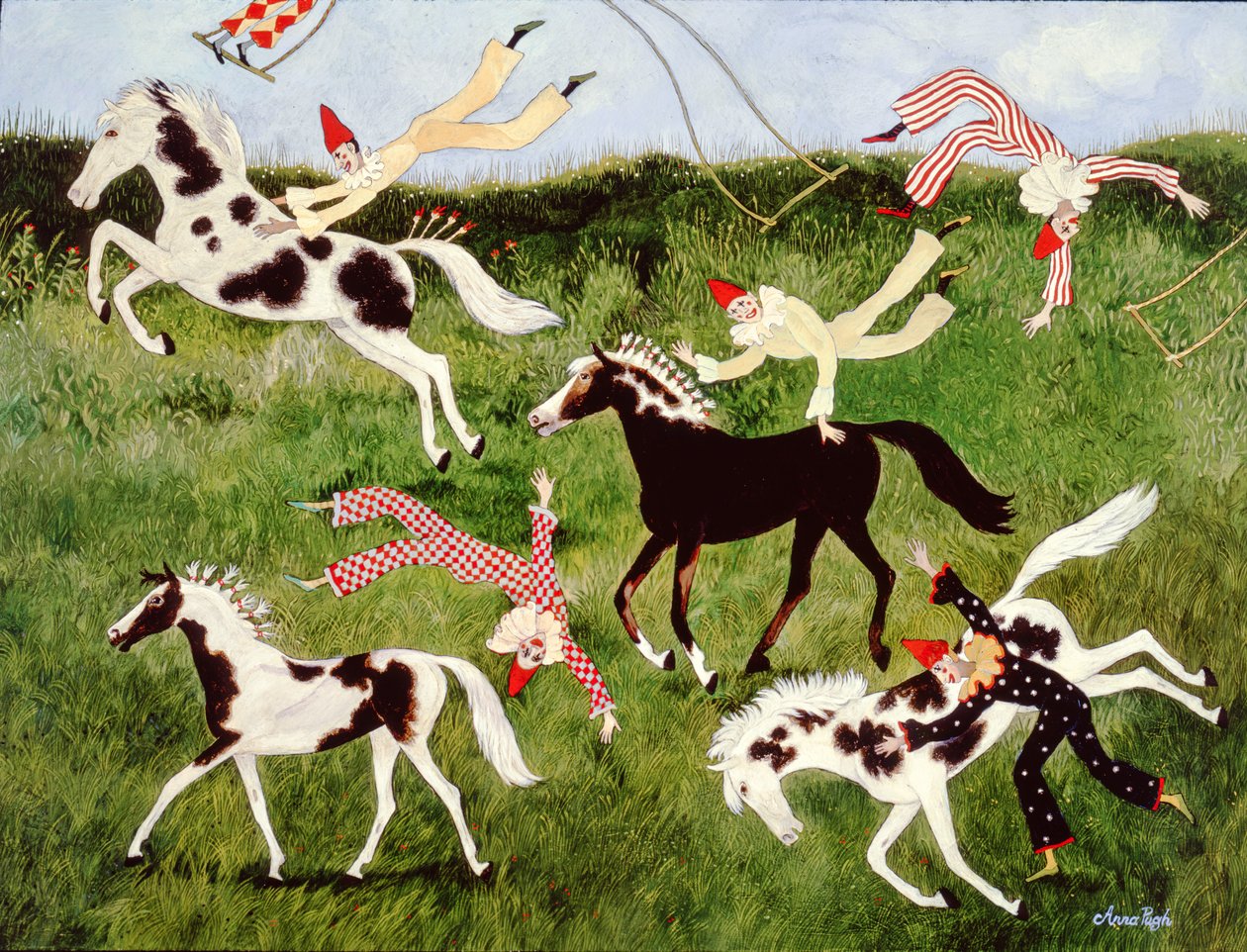 Pratik yapmak mükemmelleştirir, 2010 (akrilik) by Anna Pugh