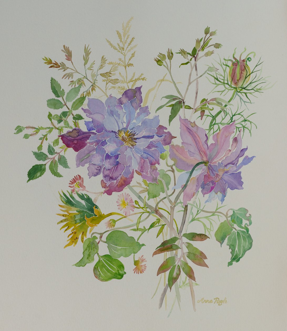 Natürmort çiçekler, 2021 (resim) by Anna Pugh