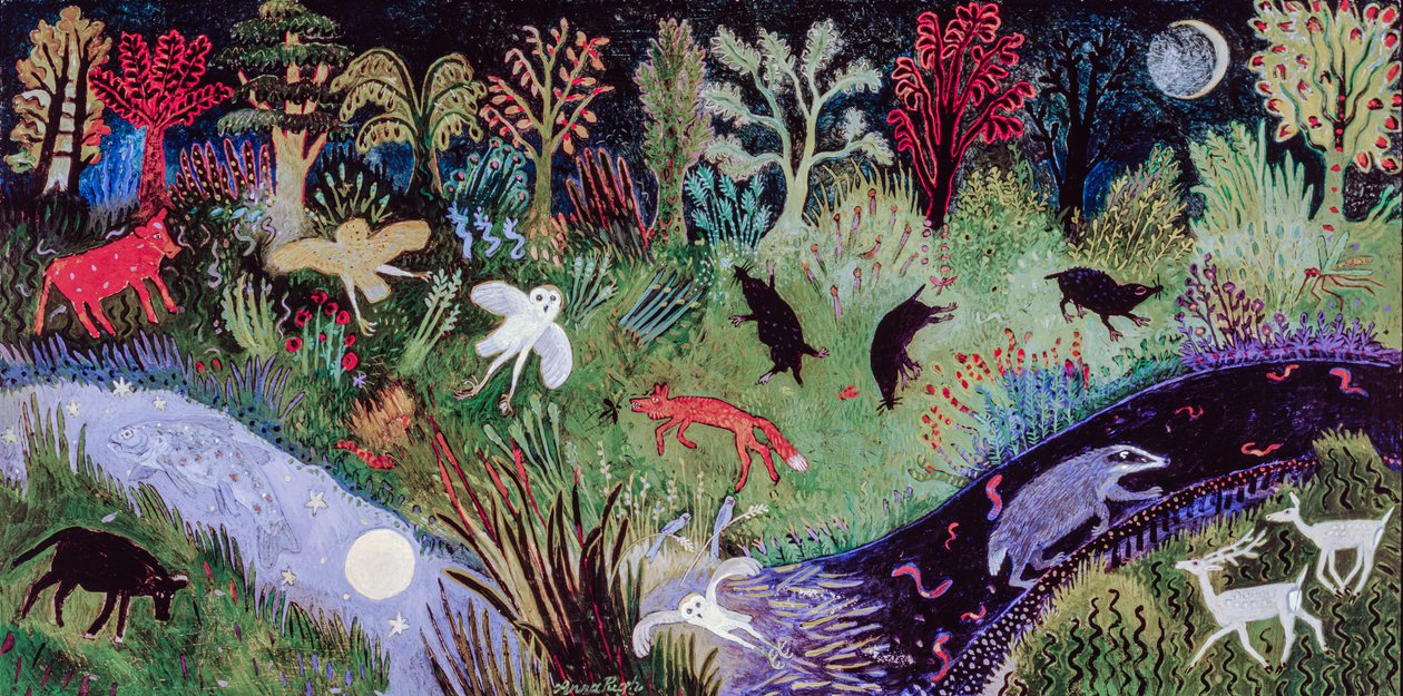 Gece Yarısı Saati, 2002 (akrilik) by Anna Pugh