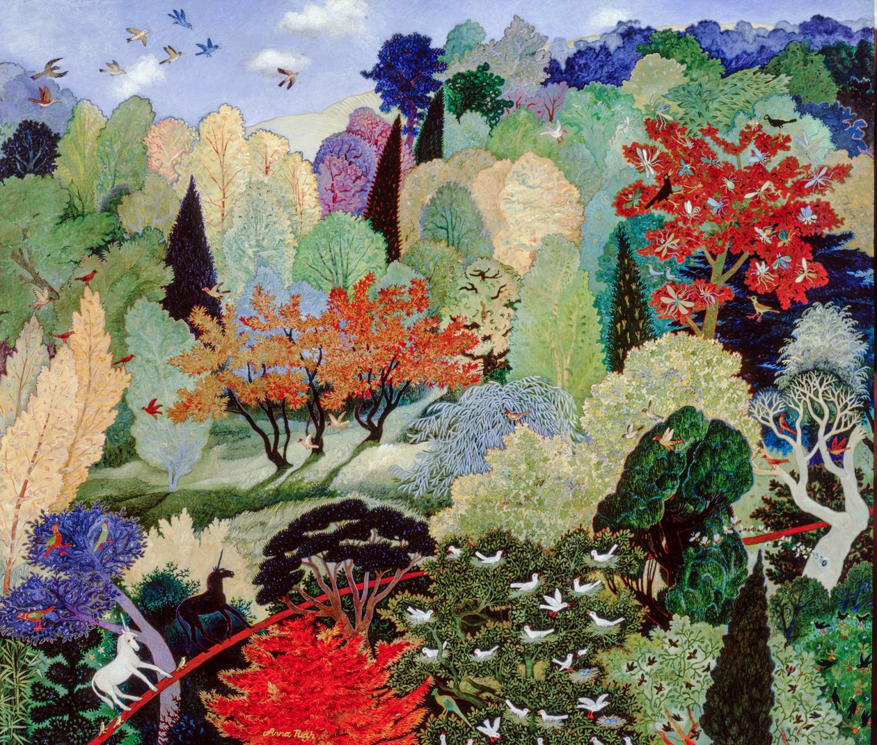 Yuva Ağacı, 2007 (akrilik) by Anna Pugh