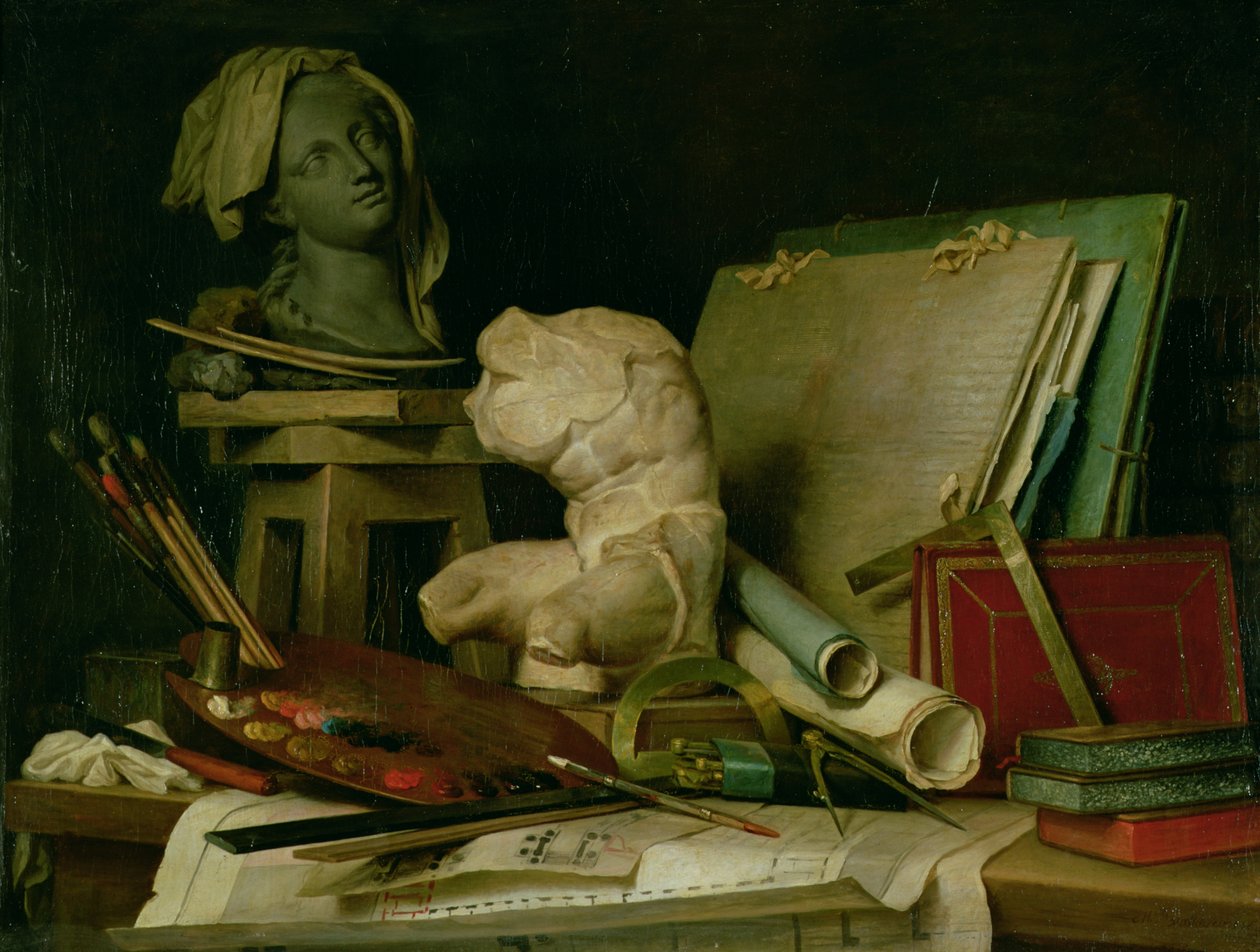 Sanatın Nitelikleri, 1769 by Anne Vallayer Coster