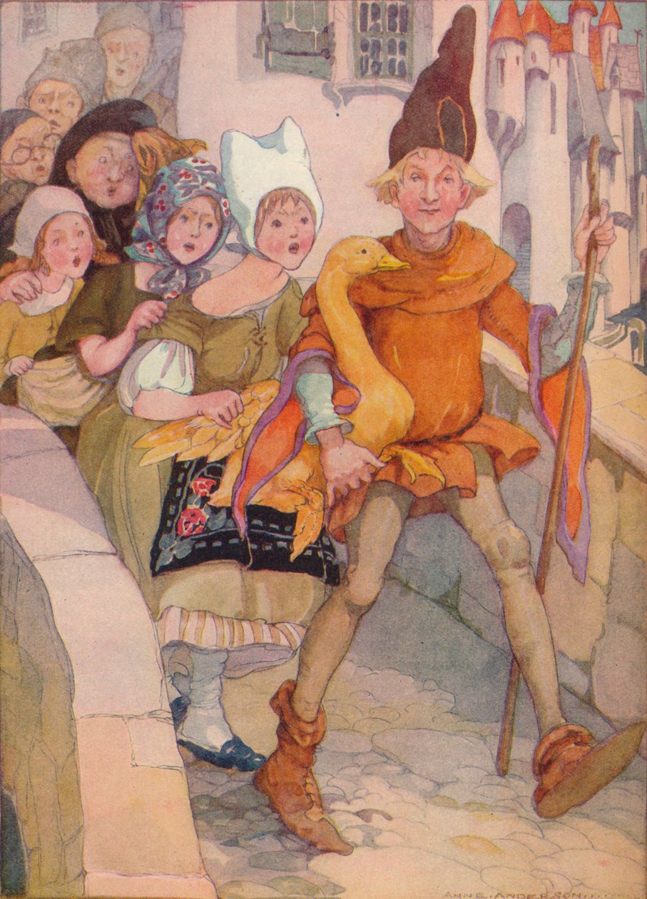 Dummling ve Altın Kazı, 1937 by Anne Anderson