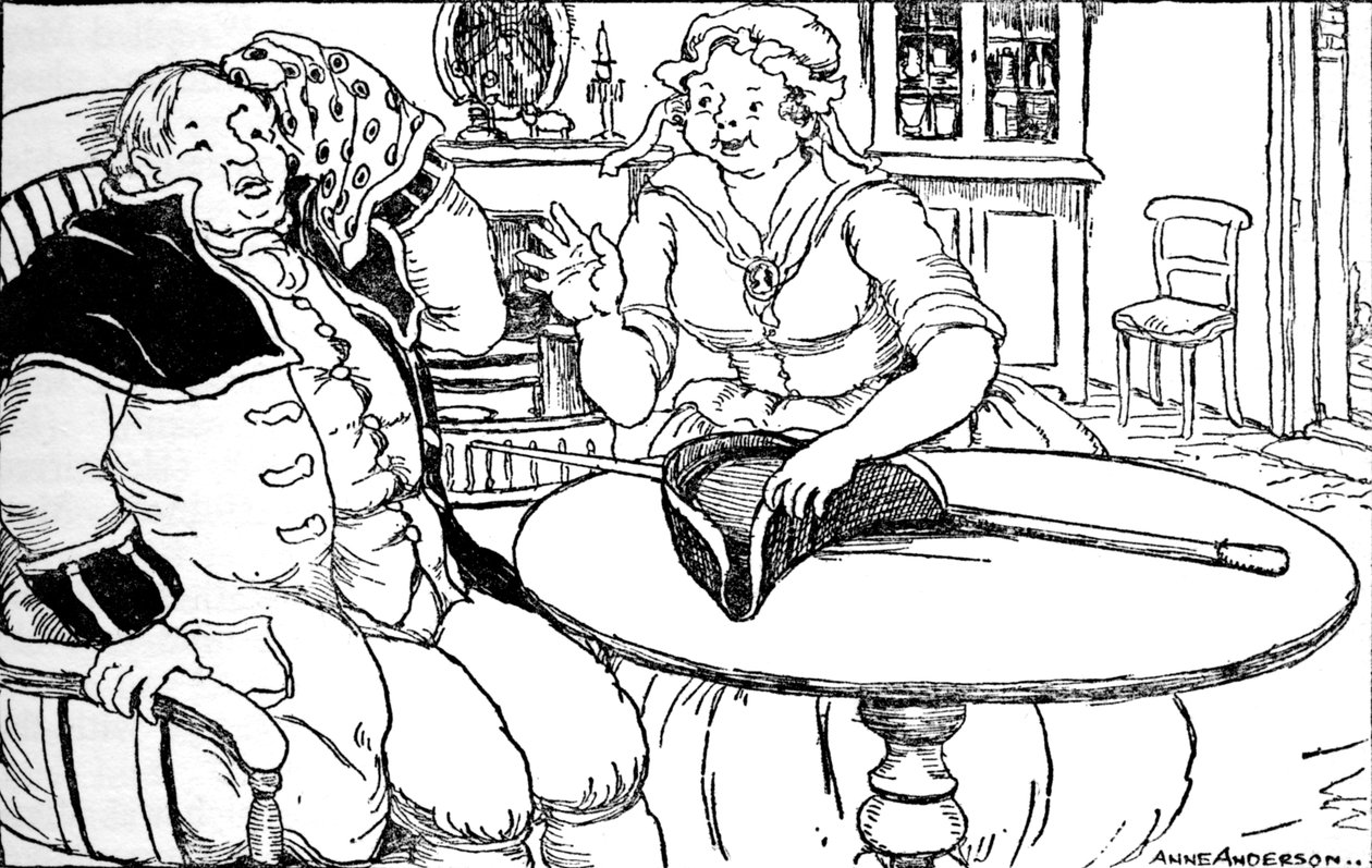 Bay Bumble yürüyüşünün neden olduğu teri alnından sildi, 1937 by Anne Anderson