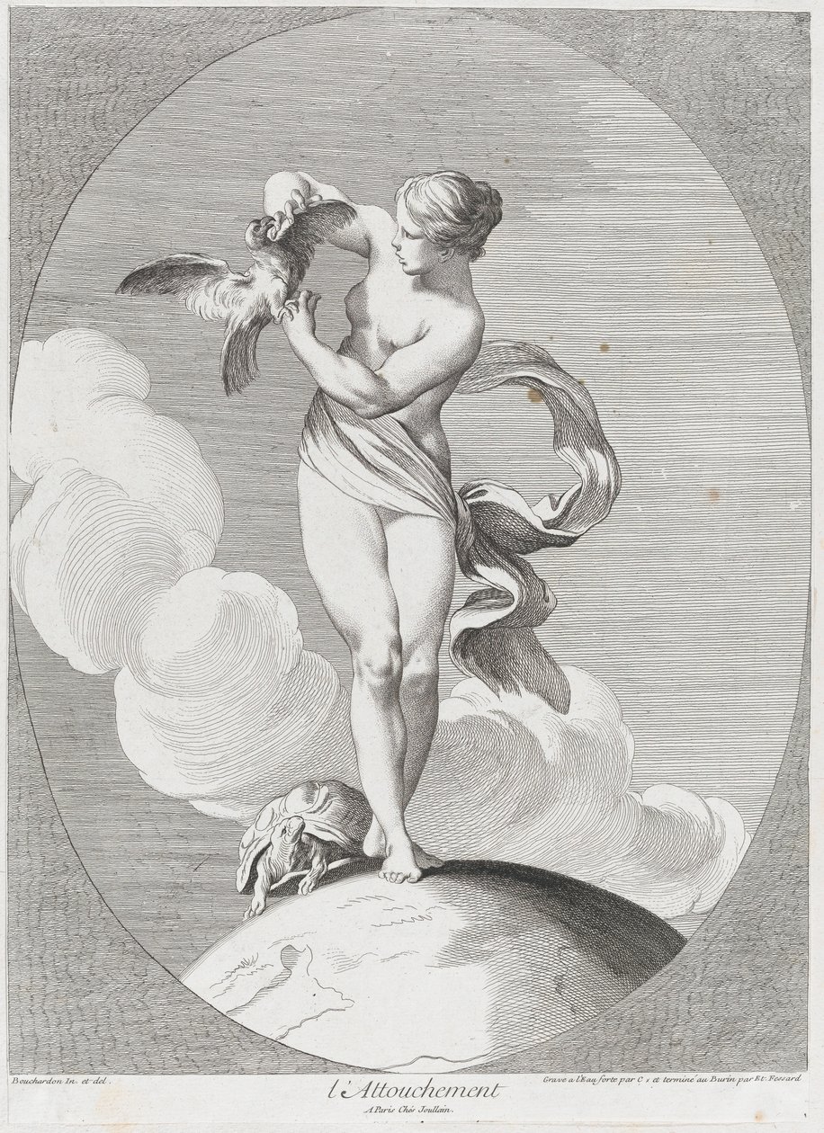Dokun, 1730-65. Yaratıcılar: Caylus, Anne-Claude-Philippe de, Etienne Fessard. by Anne Claude Philippe de Caylus, Etienne Fessard