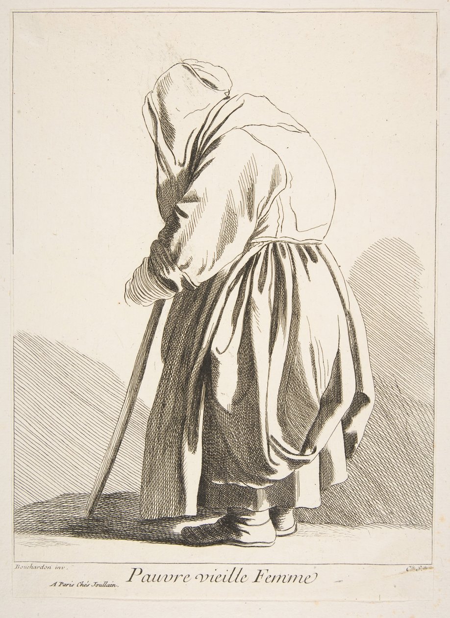 Zavallı Yaşlı Kadın, 1742. by Anne Claude Philippe de Caylus