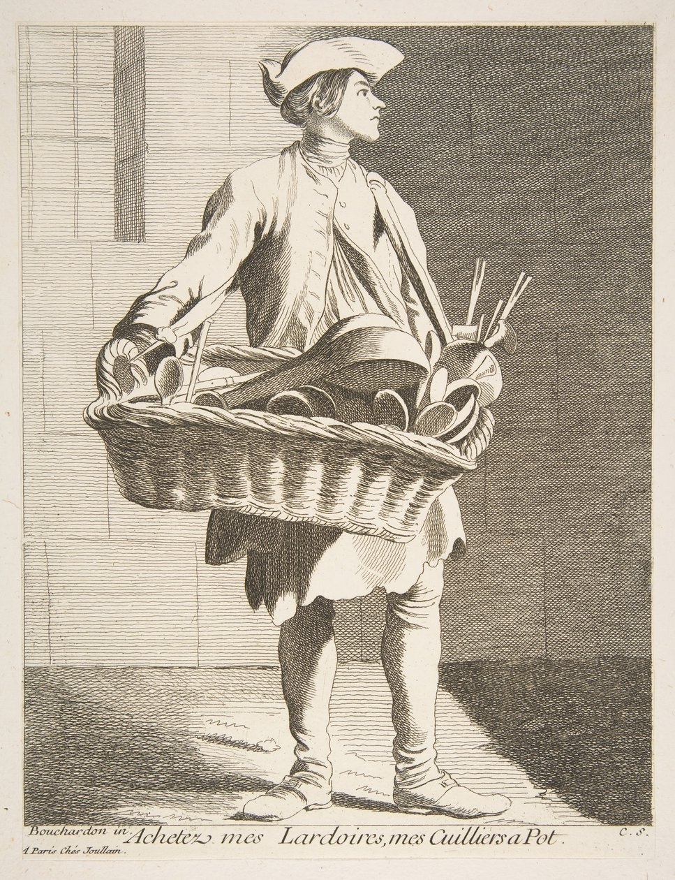 Tencere Satıcısı, 1746. by Anne Claude Philippe de Caylus