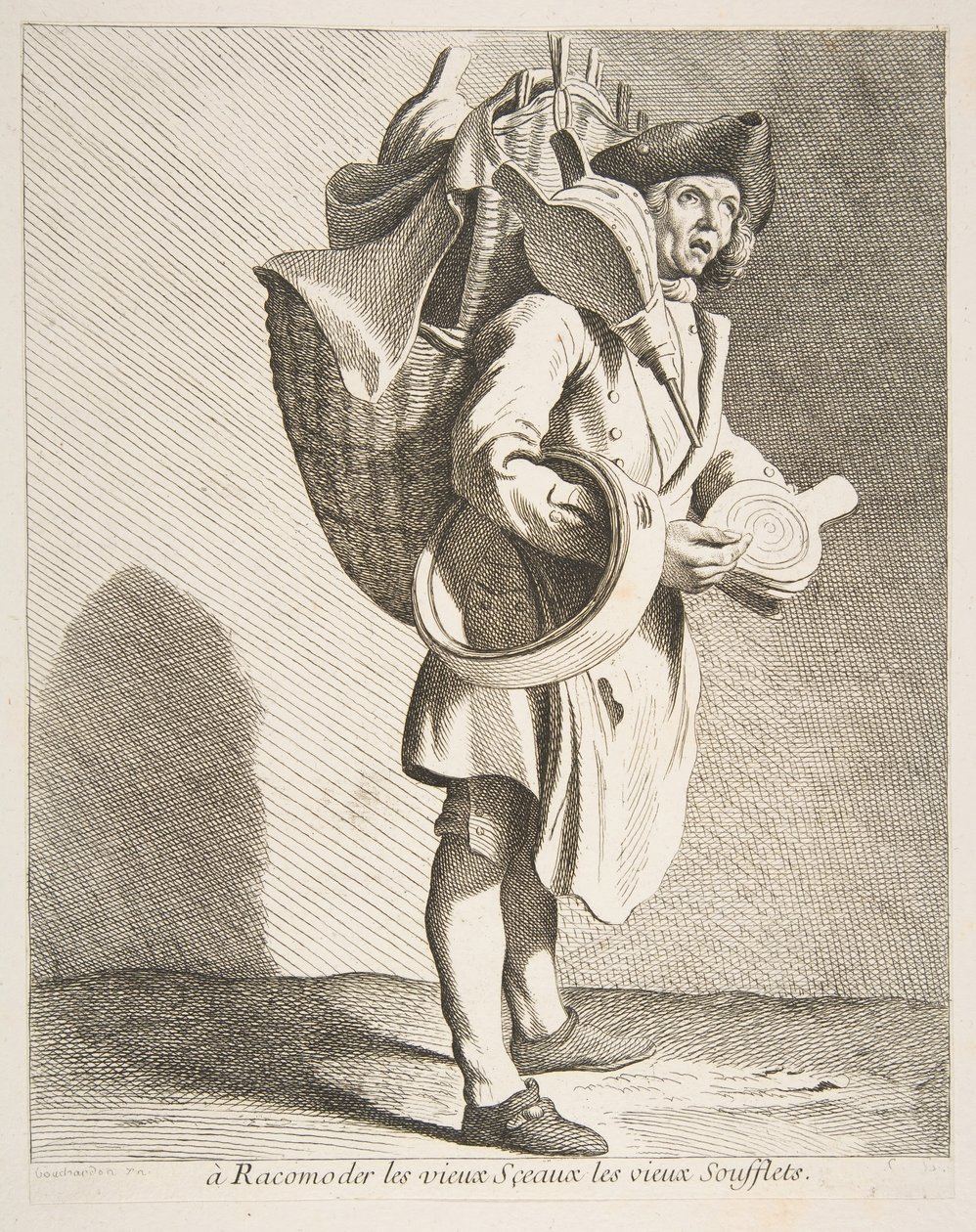 Conta ve Körük Tamircisi, 1738. by Anne Claude Philippe de Caylus