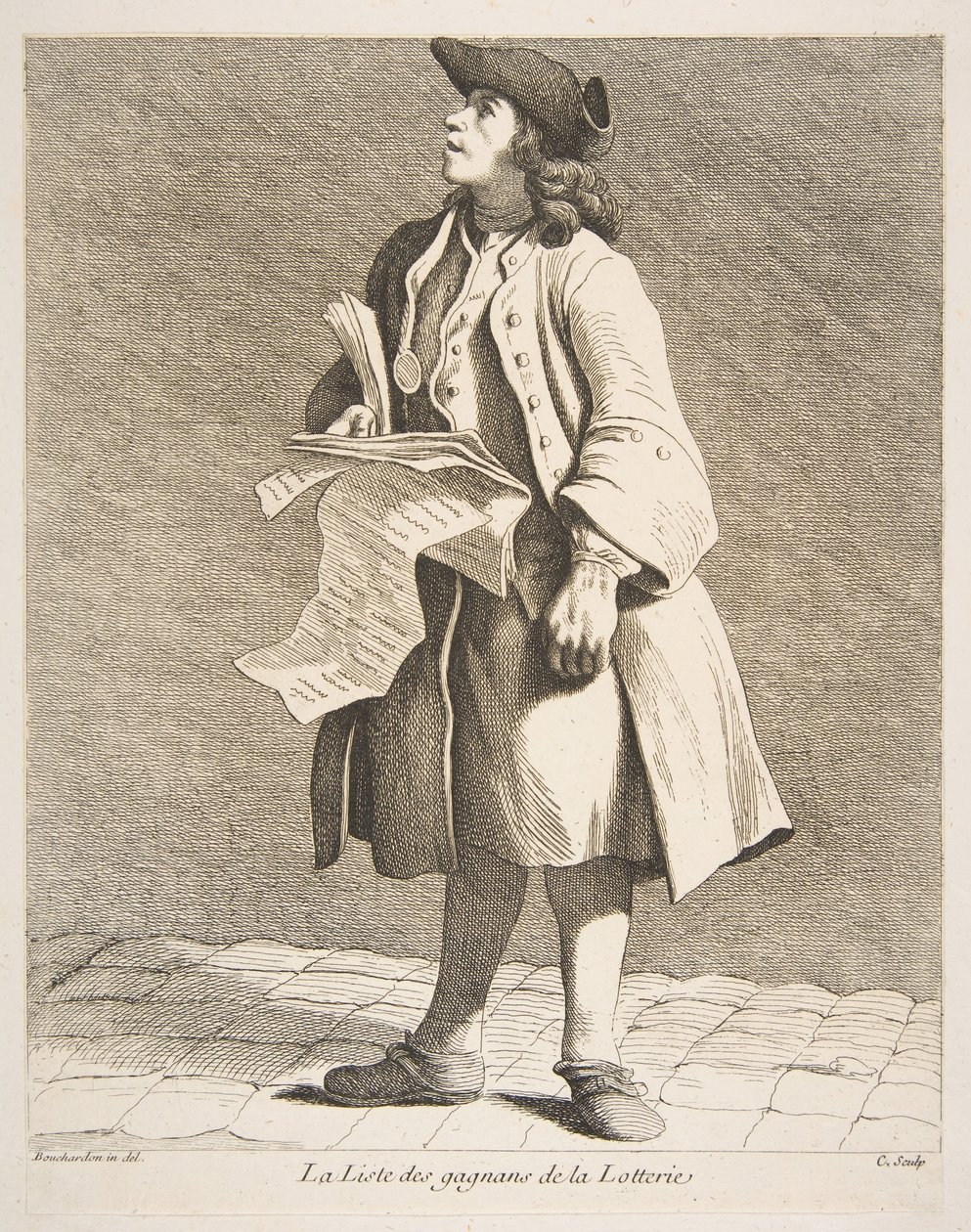 Piyango Kazananlarının Okunması, 1746. by Anne Claude Philippe de Caylus